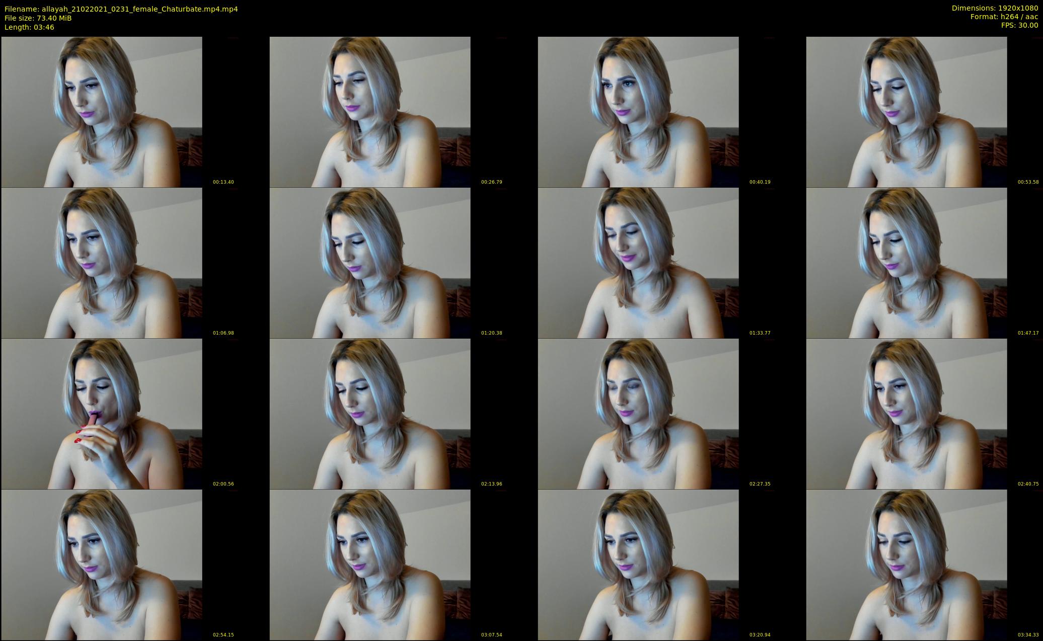 allayah — 4 minute Chaturbate female cam show recording, 1080p, Feb 21, 2021