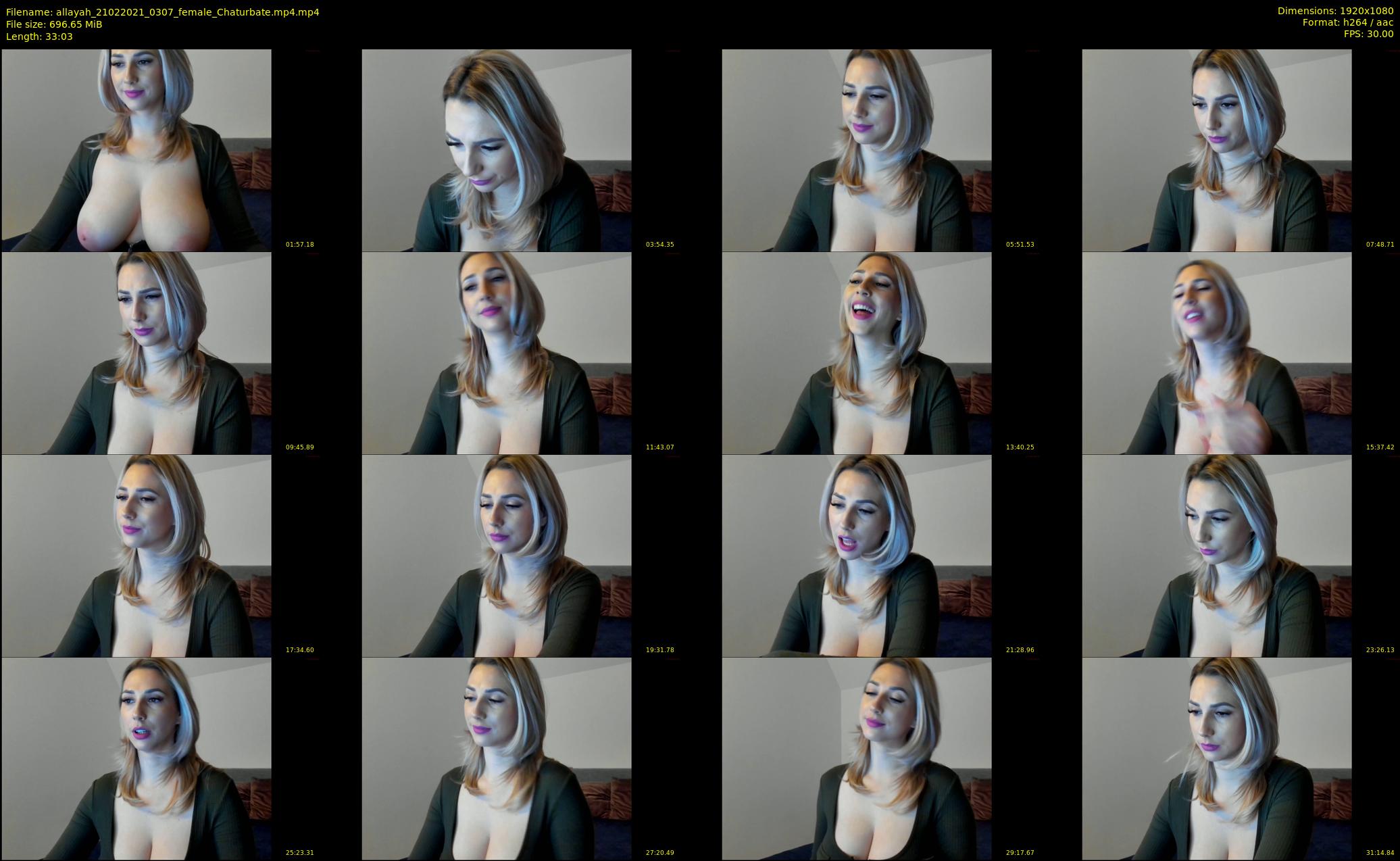 allayah — 34 minute Chaturbate female cam show recording, 1080p, Feb 21, 2021