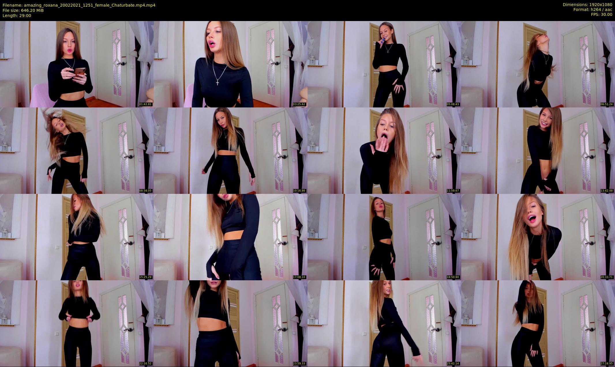amazing_roxana — 29 minute Chaturbate female cam show recording, 1080p, Feb 20, 2021