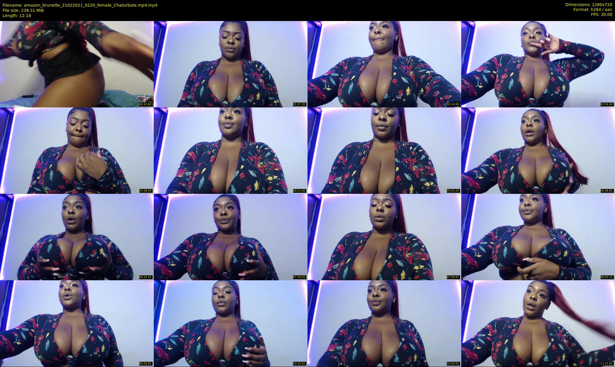 amazon_brunette — 13 minute Chaturbate female cam show recording, 720p, Feb 21, 2021