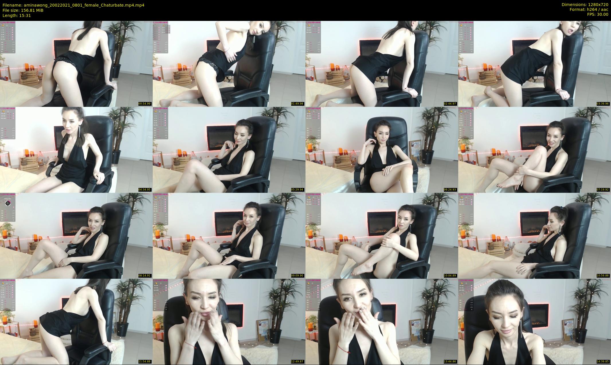 aminawong — 16 minute Chaturbate female cam show recording, 720p, Feb 20, 2021