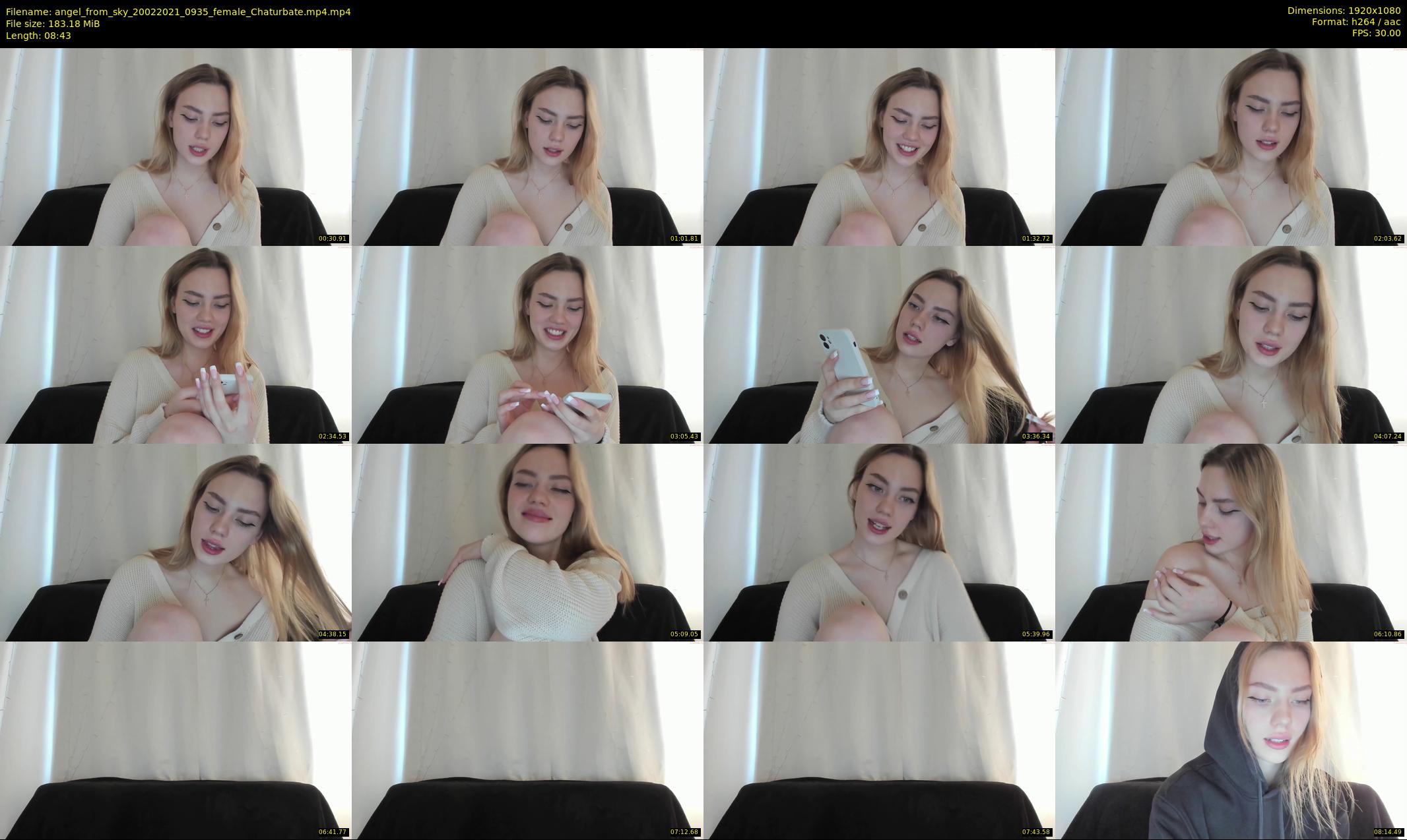 angel_from_sky — 9 minute Chaturbate female cam show recording, 1080p, Feb 20, 2021