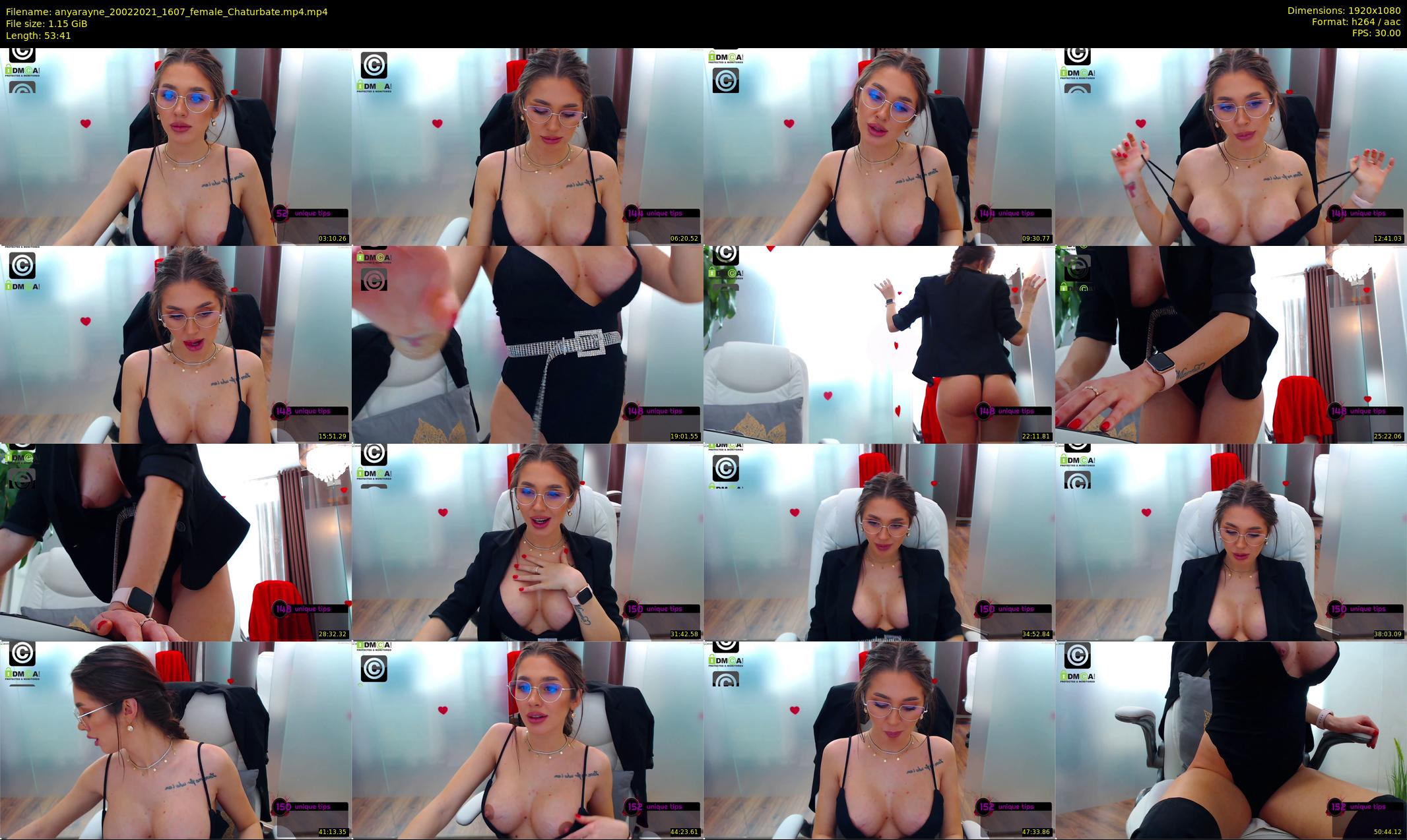 anyarayne — 54 minute Chaturbate female cam show recording, 1080p, Feb 20, 2021