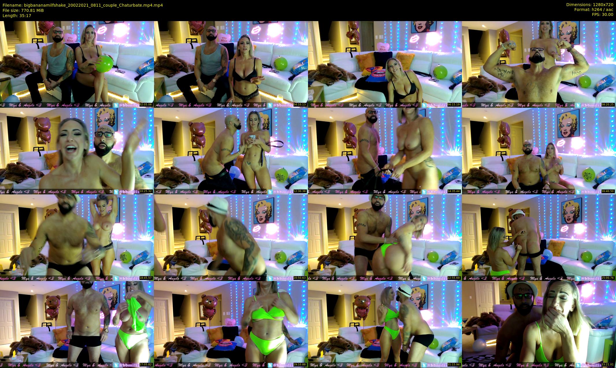 bigbananamilfshake — 36 minute Chaturbate couple cam show recording, 720p, Feb 20, 2021