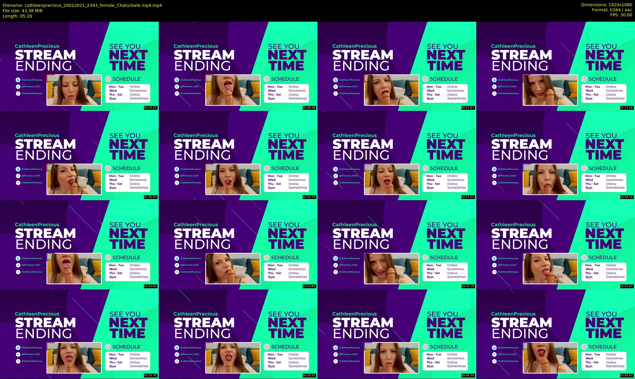 cathleenprecious — 6 minute Chaturbate female cam show recording, 1080p, Feb 20, 2021