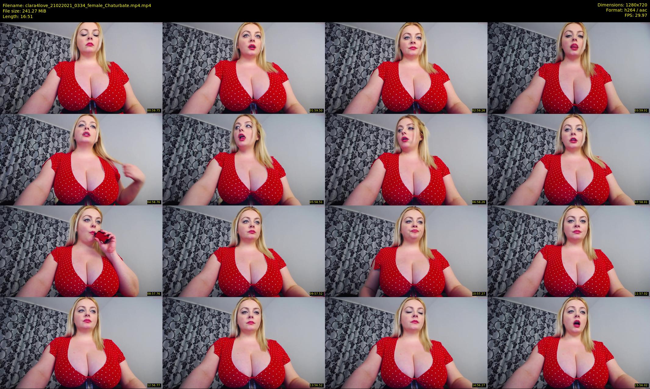 clara4love — 17 minute Chaturbate female cam show recording, 720p, Feb 21, 2021