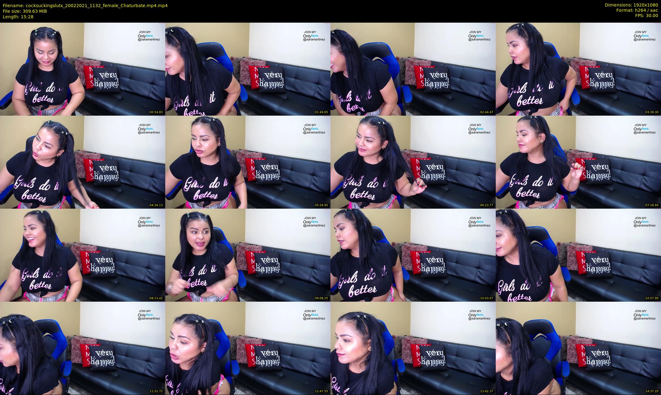 cocksuckingslutx — 16 minute Chaturbate female cam show recording, 1080p, Feb 20, 2021