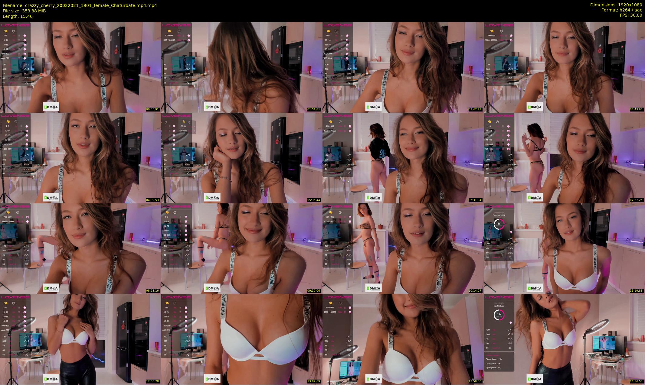 crazzy_cherry — 16 minute Chaturbate female cam show recording, 1080p, Feb 20, 2021
