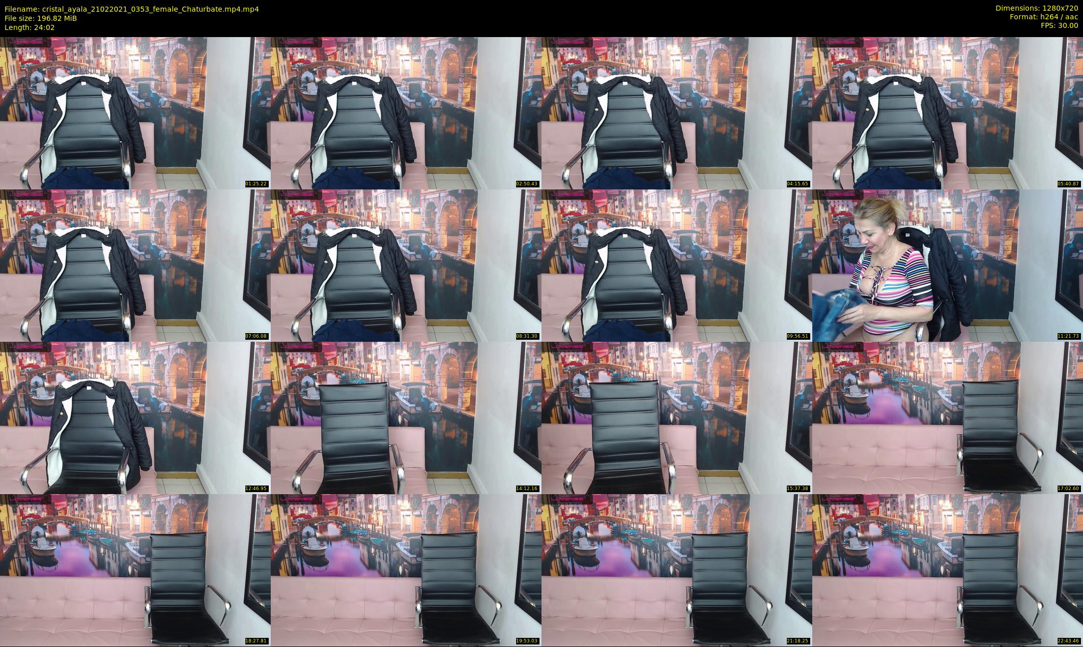 cristal_ayala — 25 minute Chaturbate female cam show recording, 720p, Feb 21, 2021