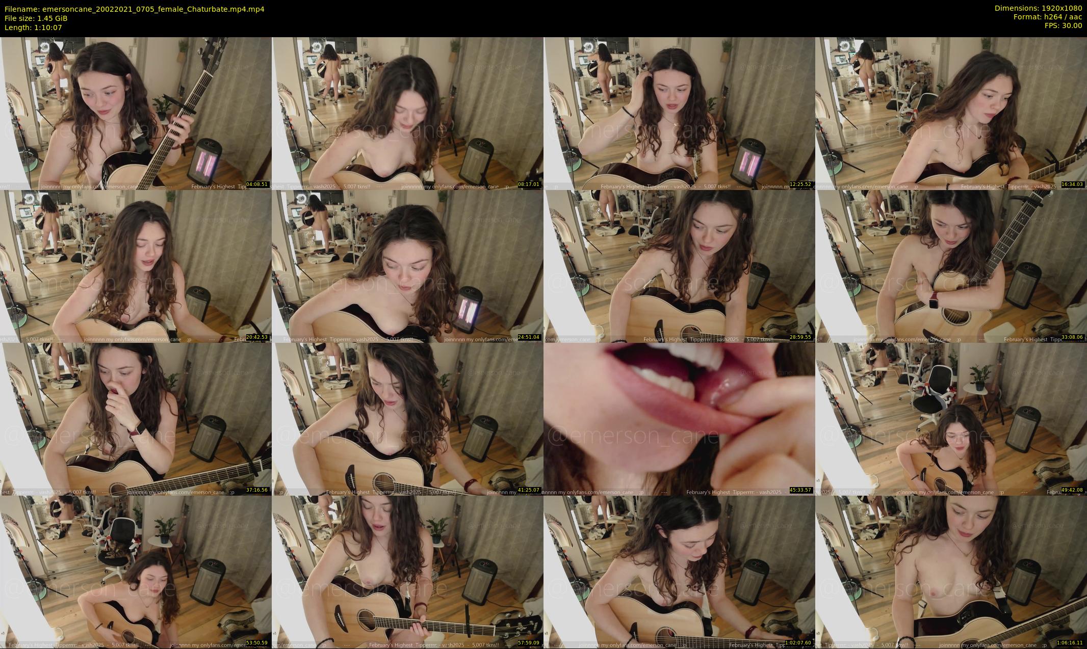 emersoncane — 71 minute Chaturbate female cam show recording, 1080p, Feb 20, 2021