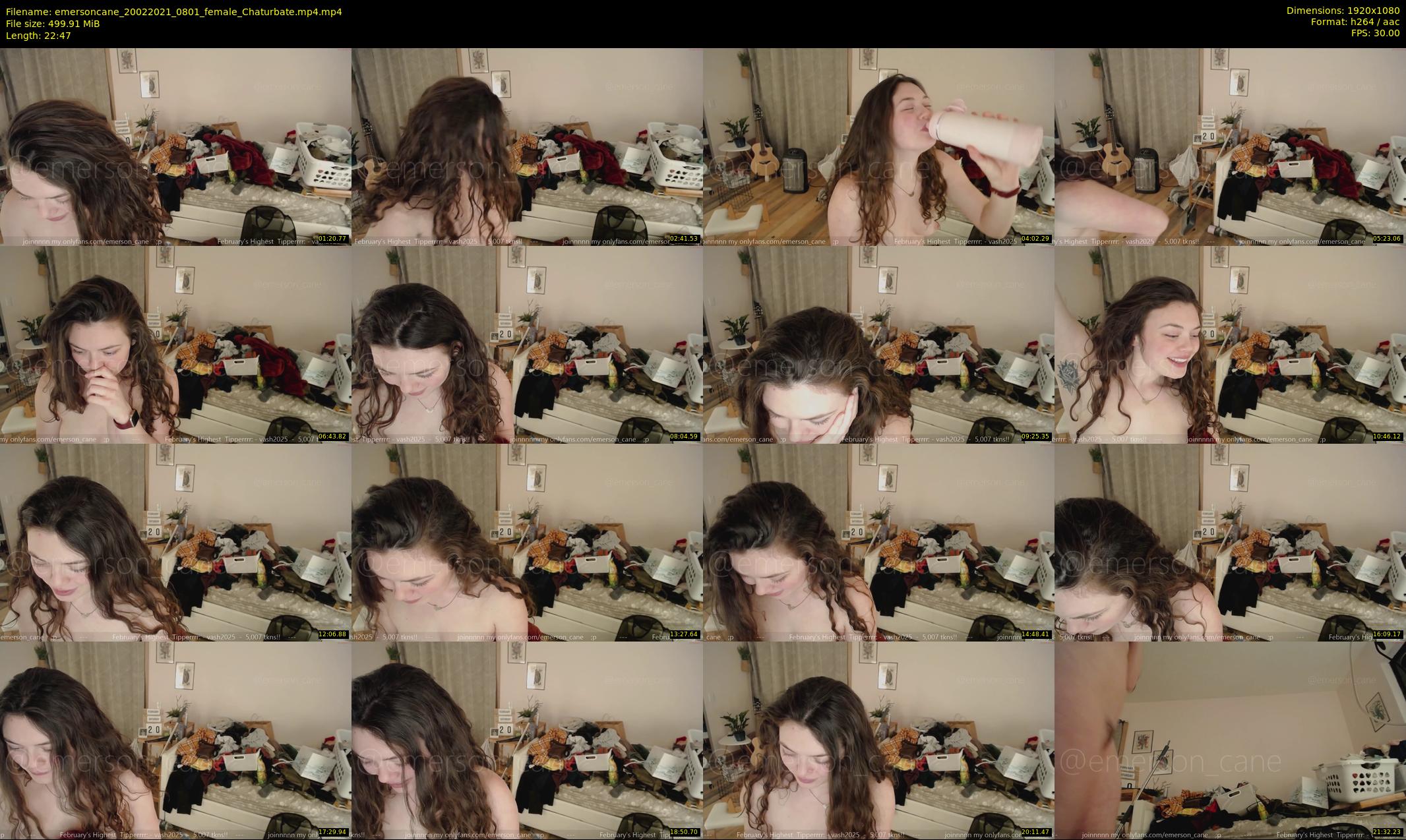 emersoncane — 23 minute Chaturbate female cam show recording, 1080p, Feb 20, 2021