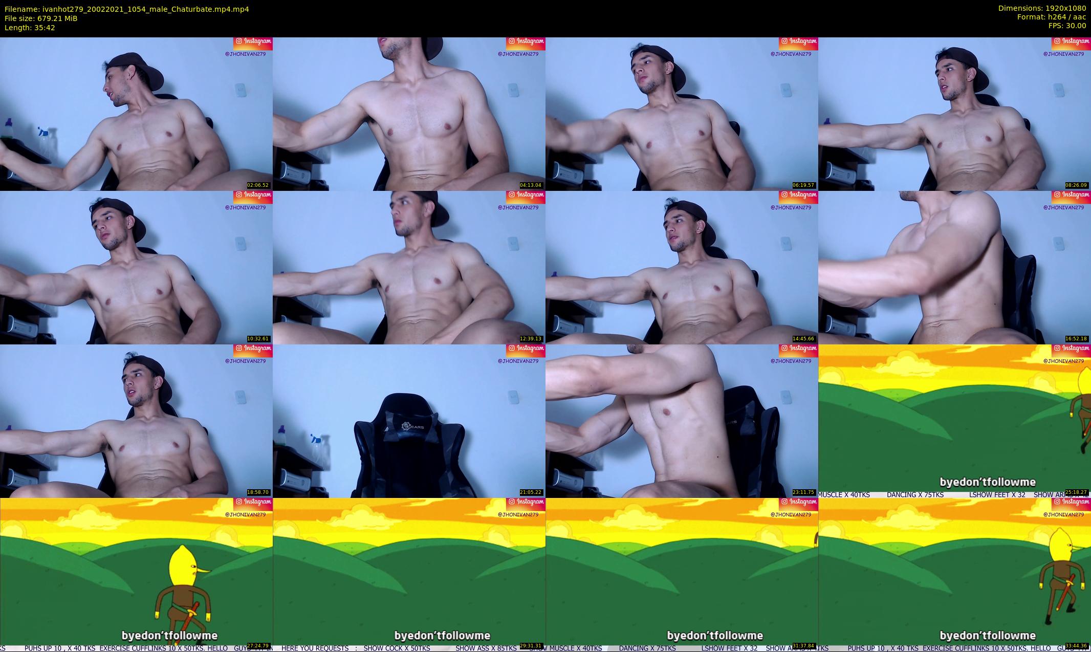 ivanhot279 — 36 minute Chaturbate male cam show recording, 1080p, Feb 20, 2021