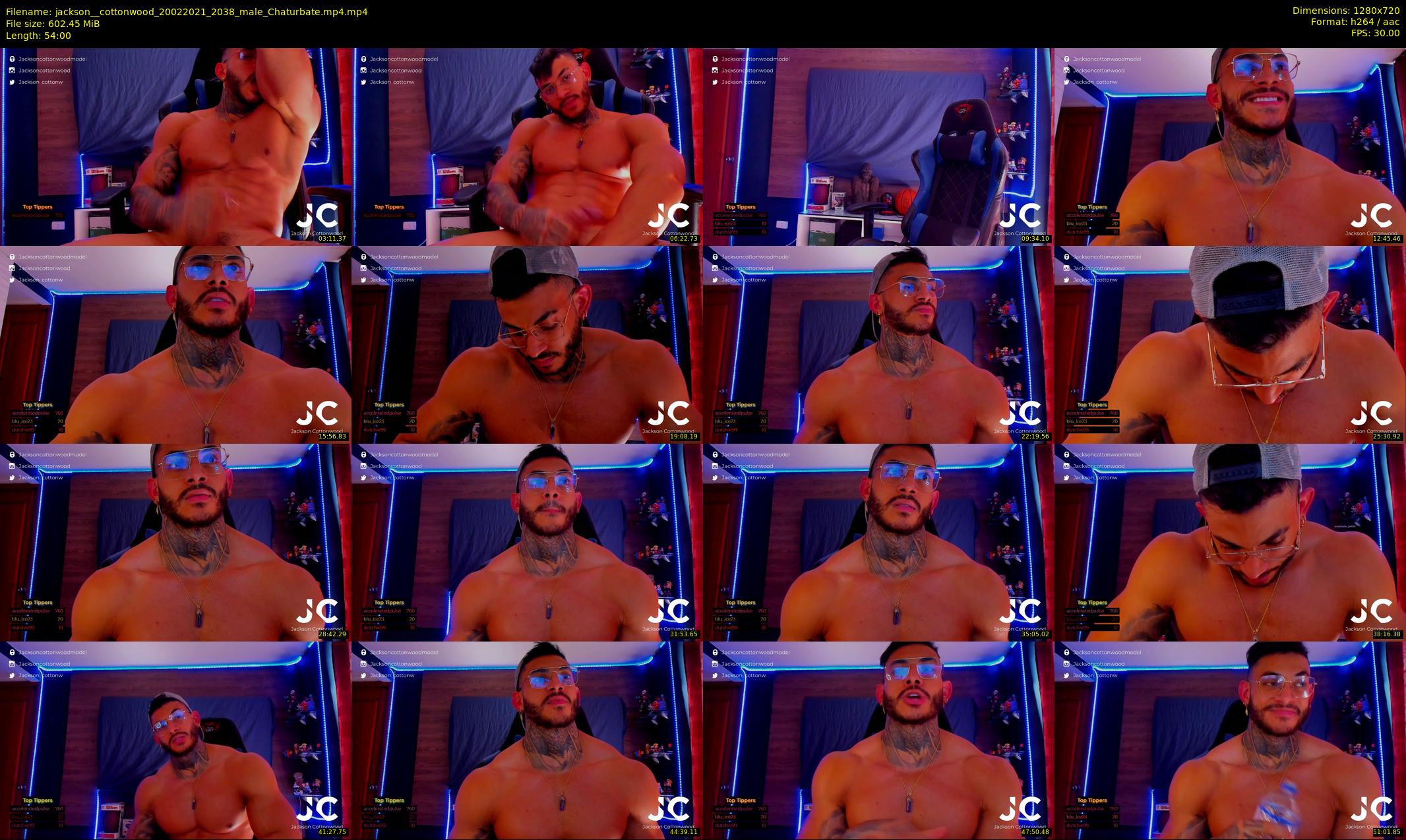 jackson__cottonwood — 54 minute Chaturbate male cam show recording, 720p, Feb 20, 2021