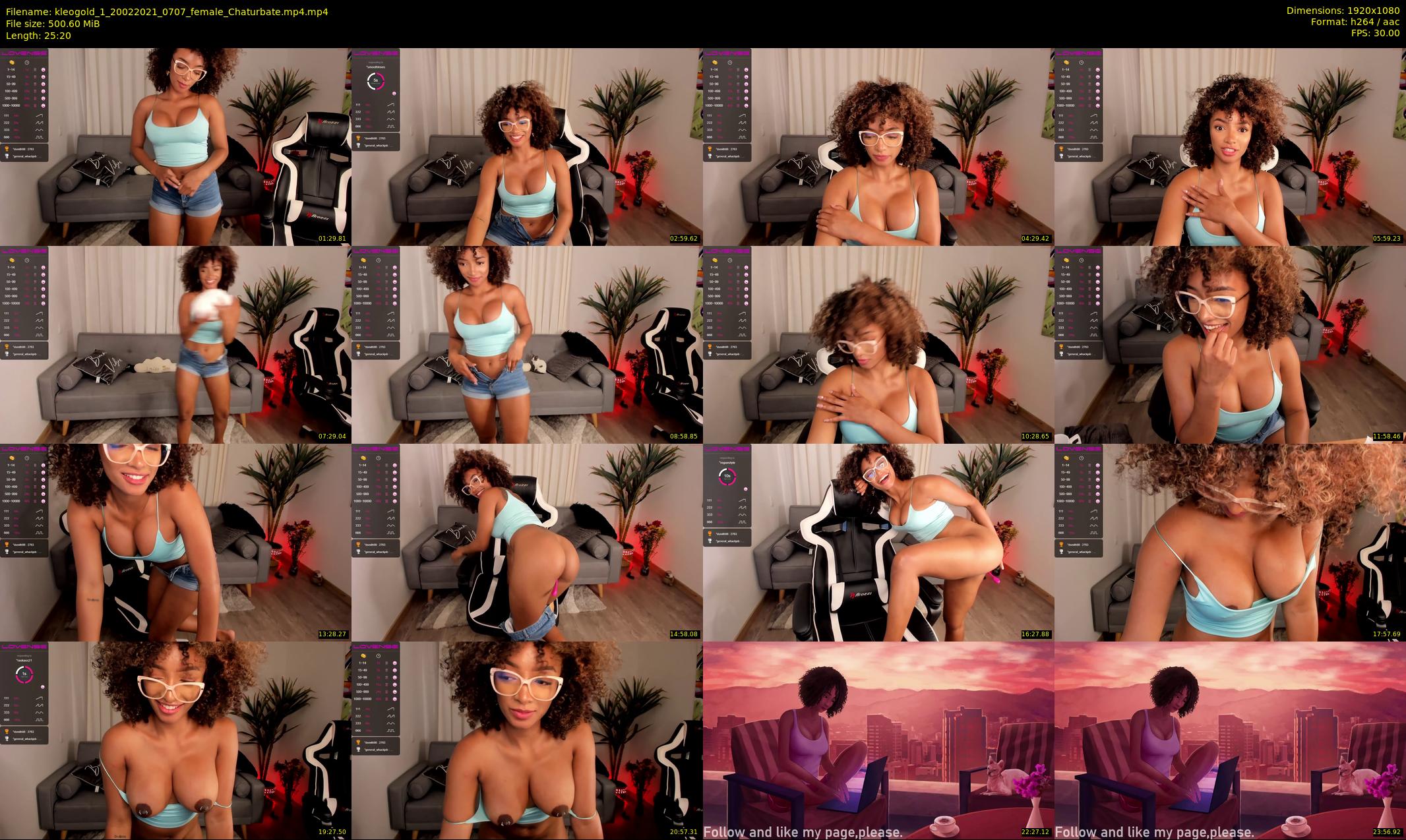 kleogold_1 — 26 minute Chaturbate female cam show recording, 1080p, Feb 20, 2021