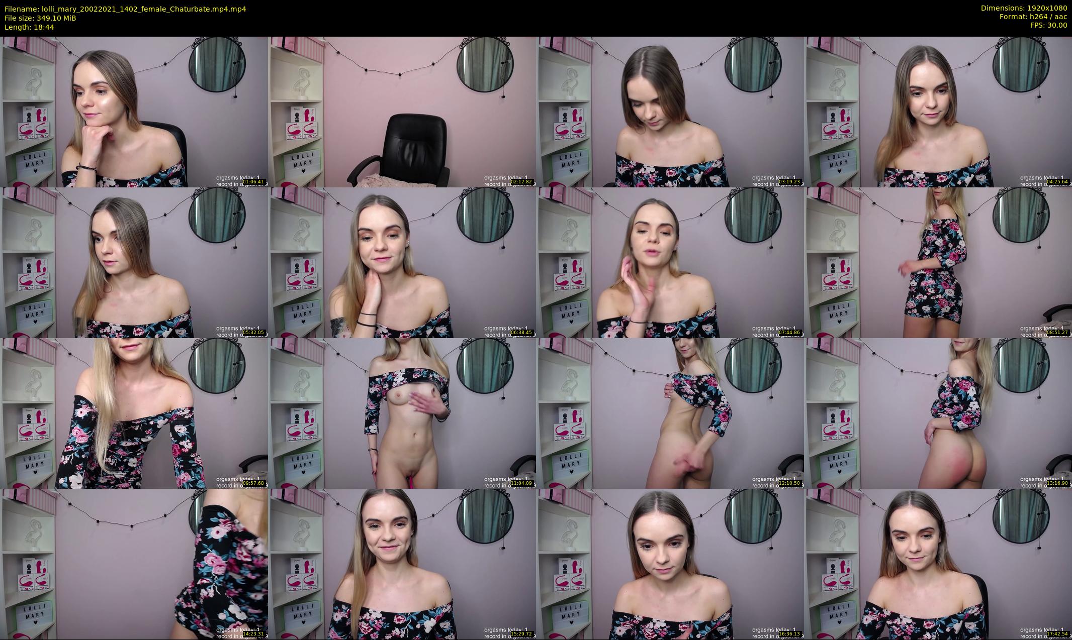 lolli_mary — 19 minute Chaturbate female cam show recording, 1080p, Feb 20, 2021