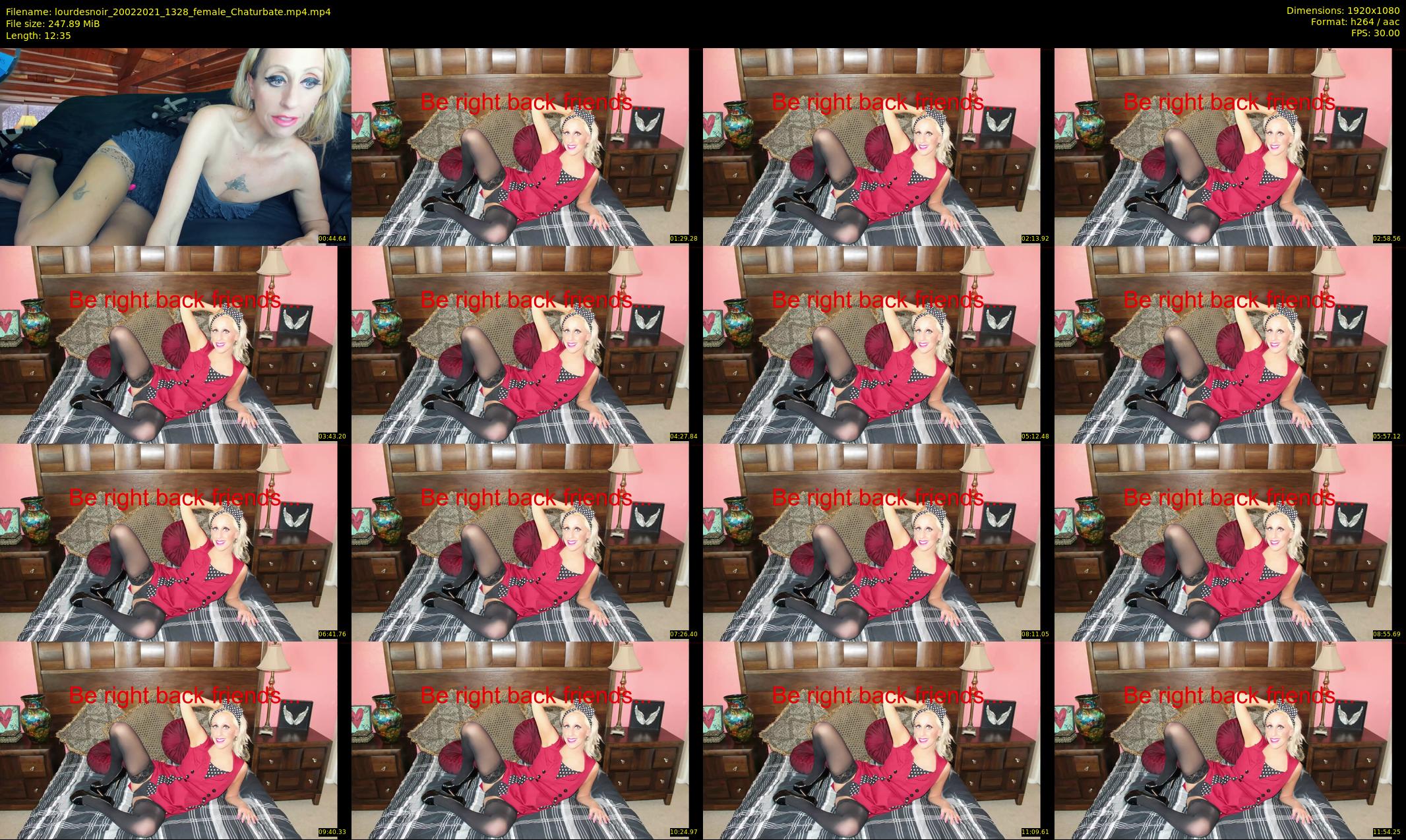 lourdesnoir — 13 minute Chaturbate female cam show recording, 1080p, Feb 20, 2021