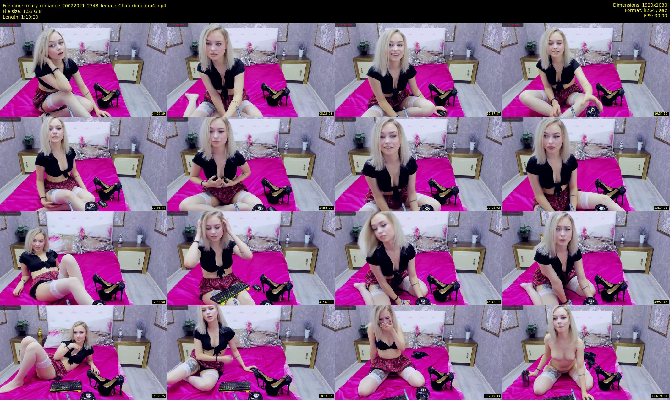 mary_romance — 71 minute Chaturbate female cam show recording, 1080p, Feb 20, 2021