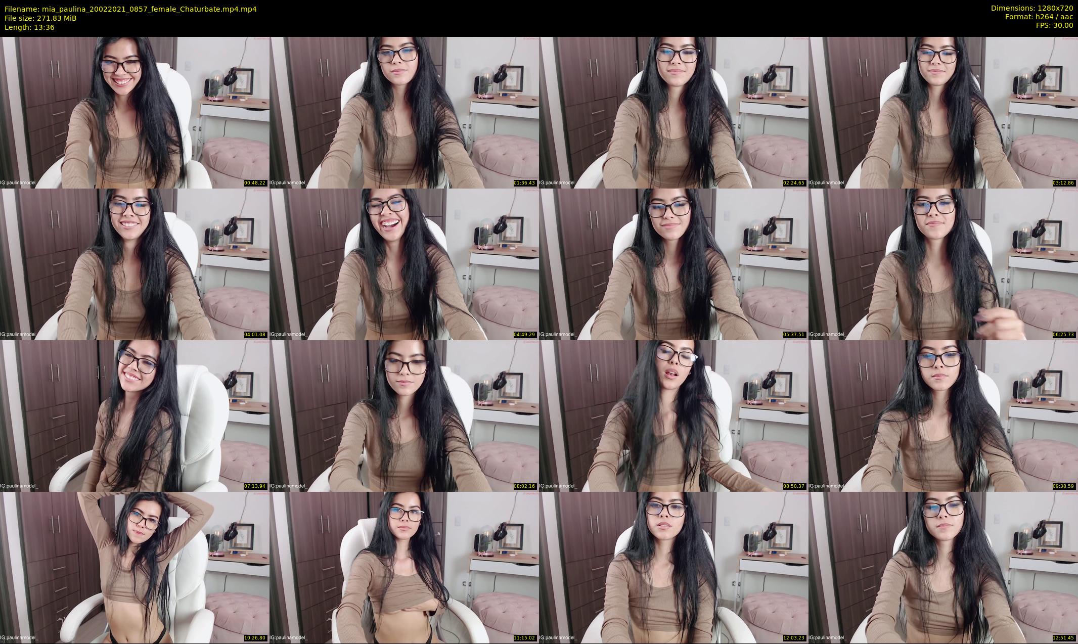 mia_paulina — 14 minute Chaturbate female cam show recording, 720p, Feb 20, 2021