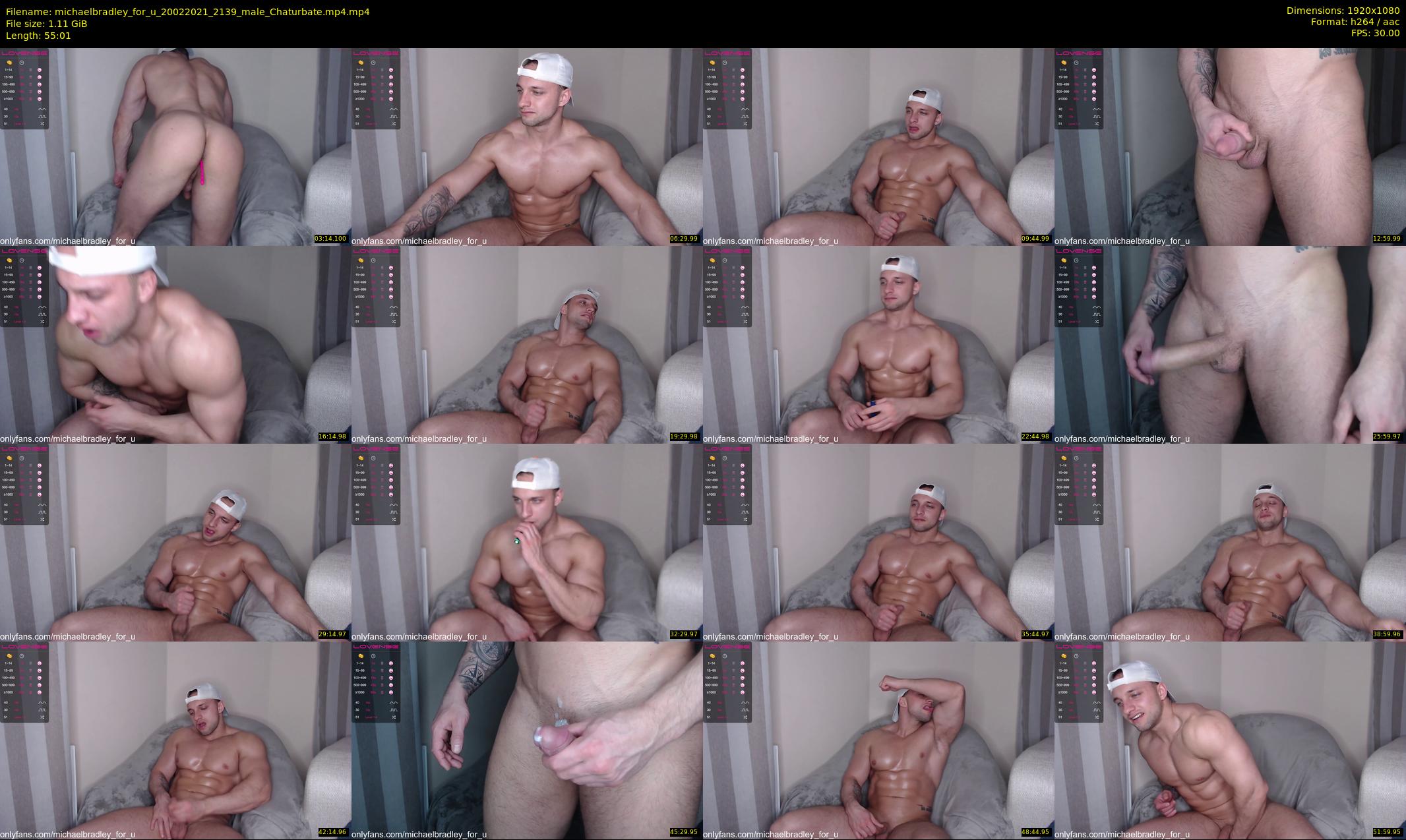 michaelbradley_for_u — 56 minute Chaturbate male cam show recording, 1080p, Feb 20, 2021