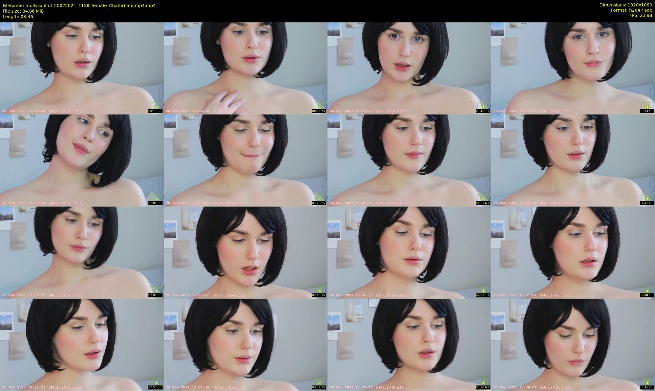 mollysoulful — 4 minute Chaturbate female cam show recording, 1080p, Feb 20, 2021