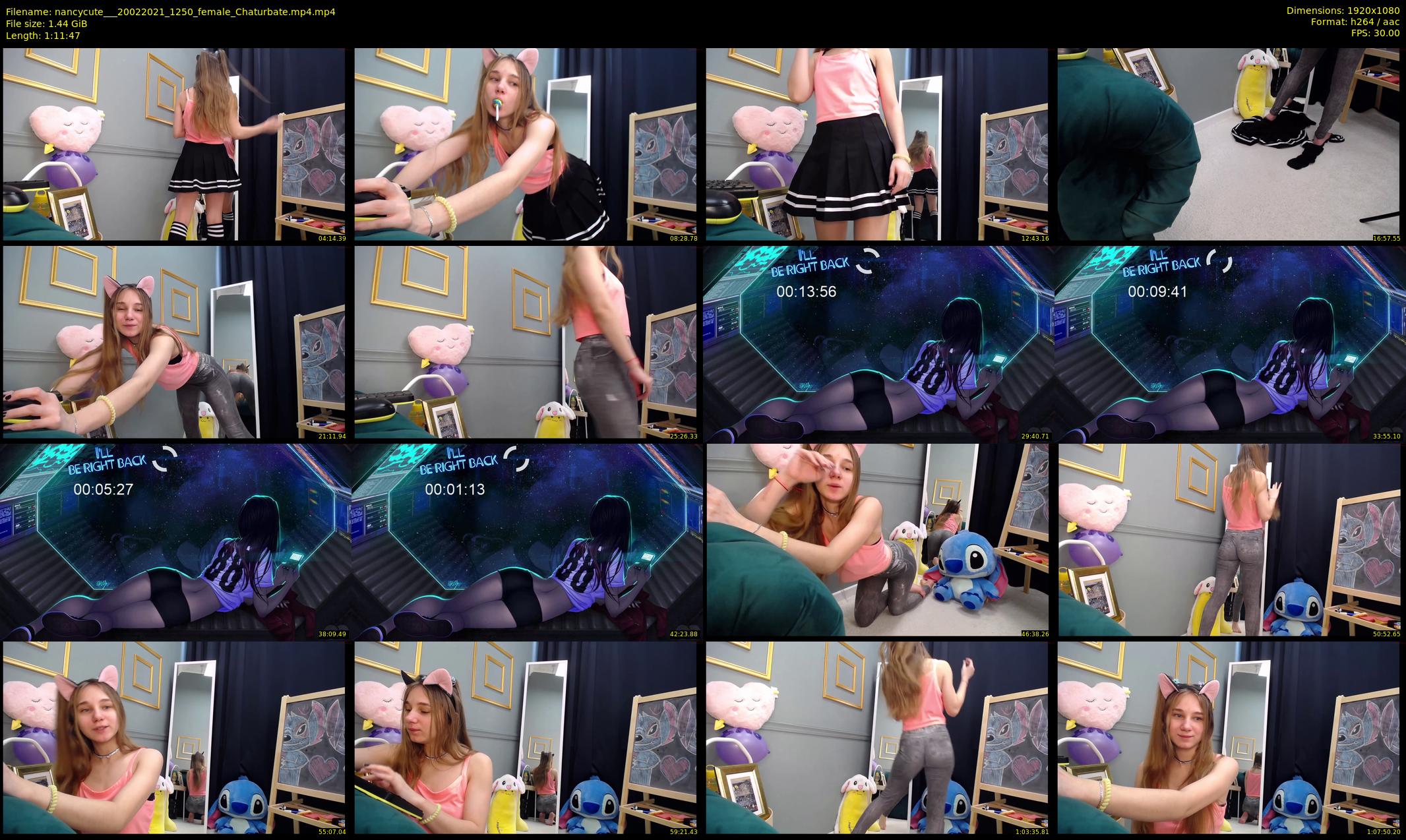 nancycute__ — 72 minute Chaturbate female cam show recording, 1080p, Feb 20, 2021