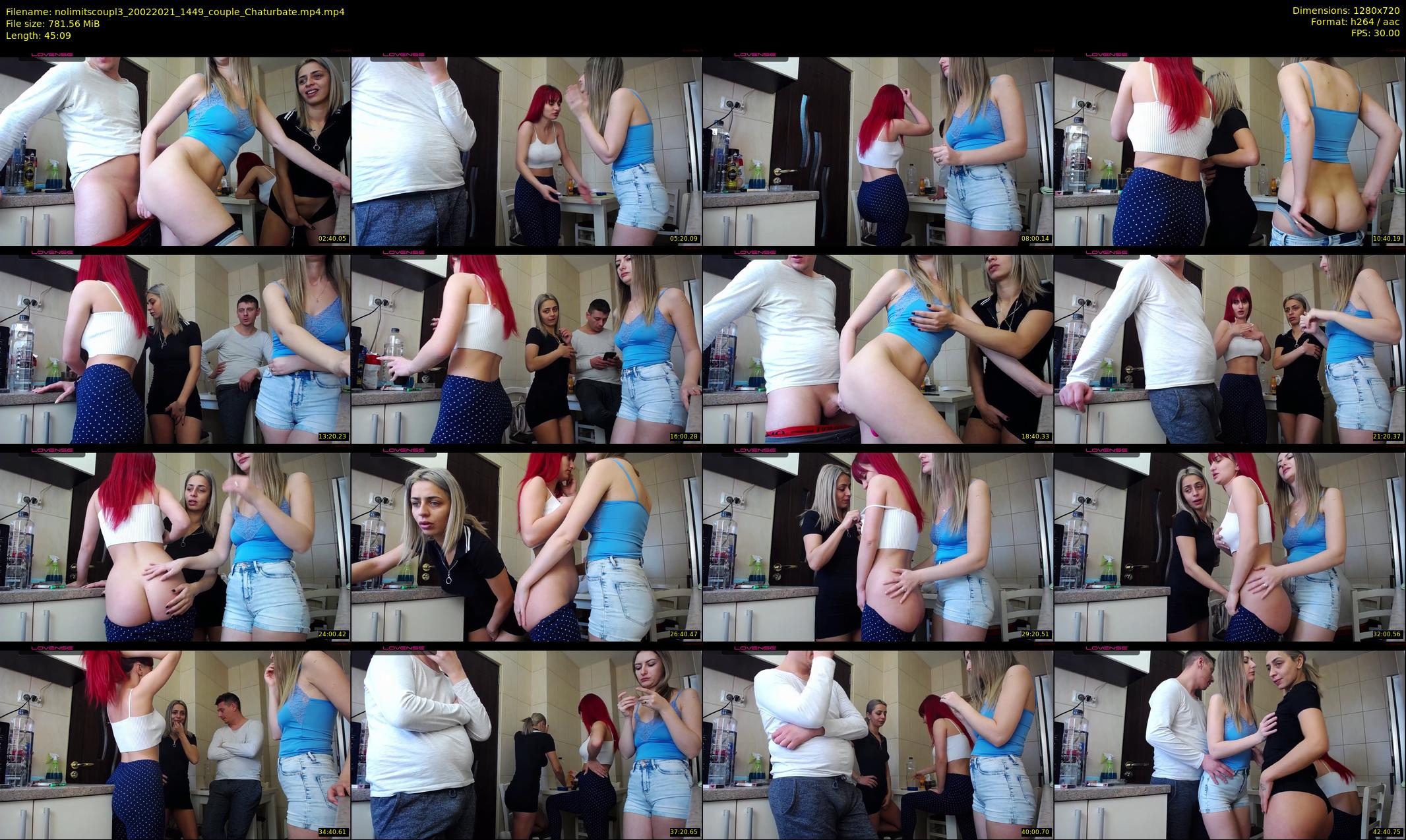 nolimitscoupl3 — 46 minute Chaturbate couple cam show recording, 720p, Feb 20, 2021
