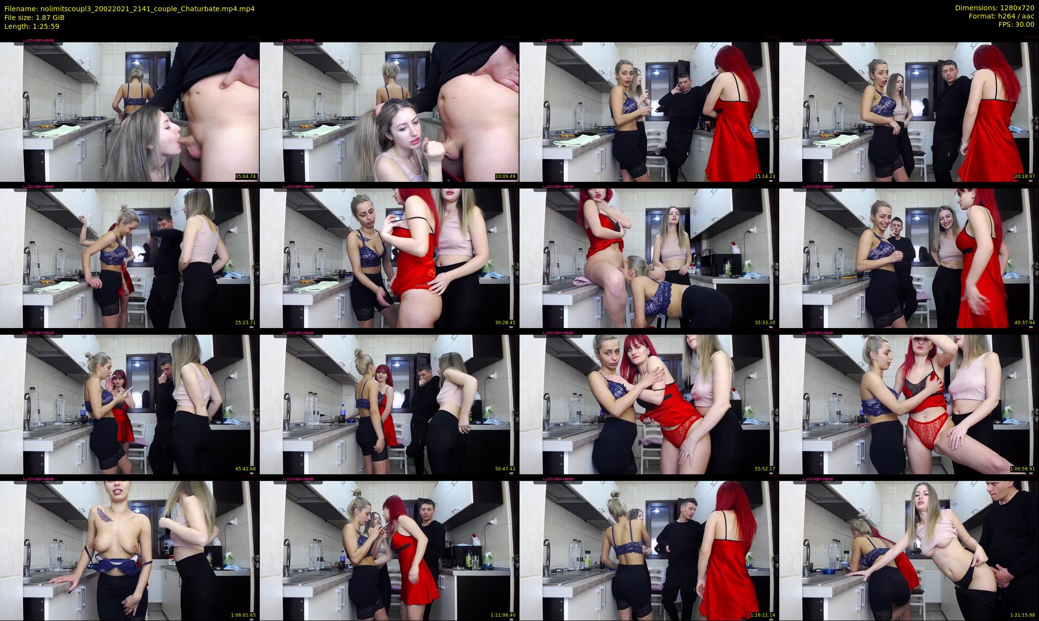 nolimitscoupl3 — 86 minute Chaturbate couple cam show recording, 720p, Feb 20, 2021