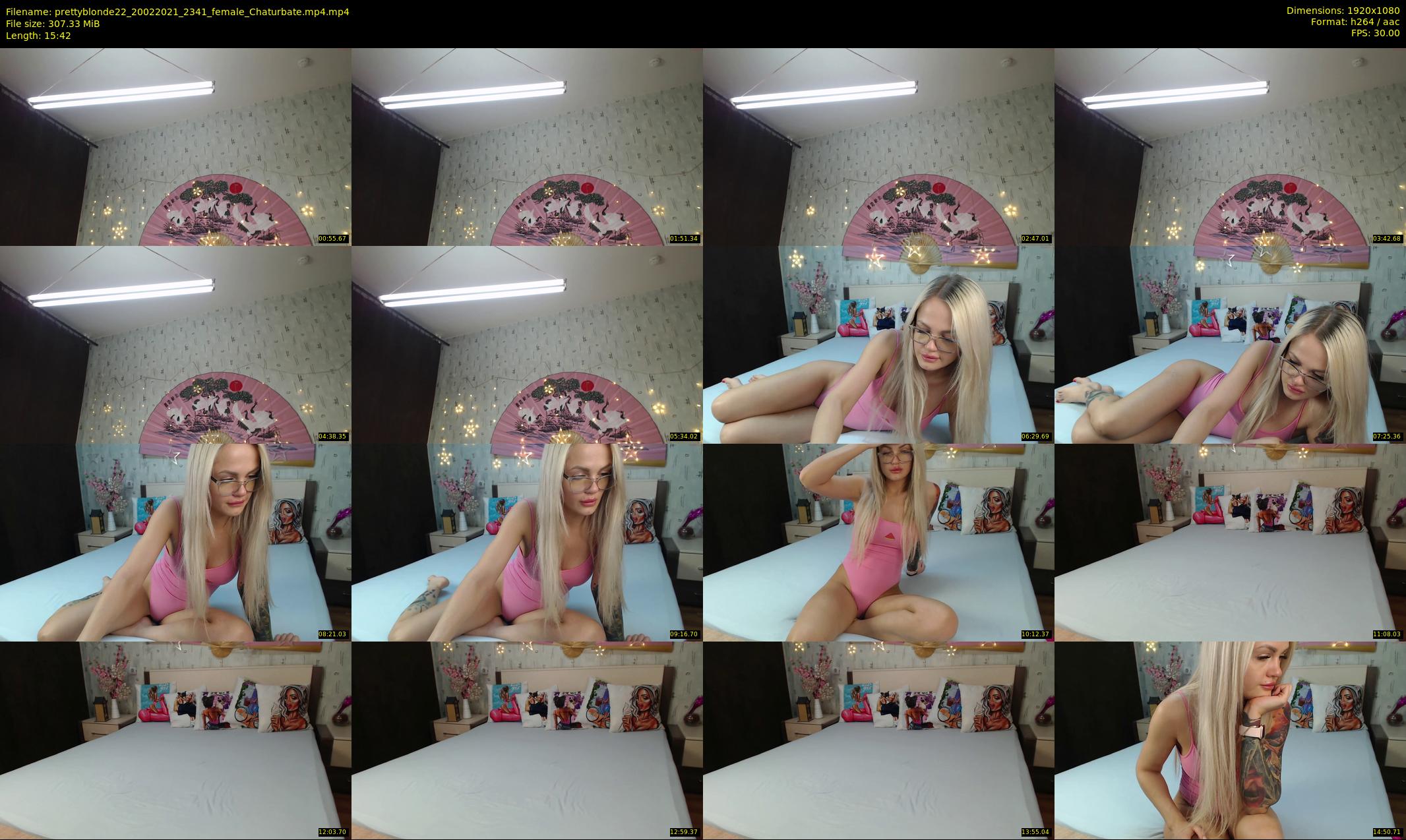prettyblonde22 — 16 minute Chaturbate female cam show recording, 1080p, Feb 20, 2021