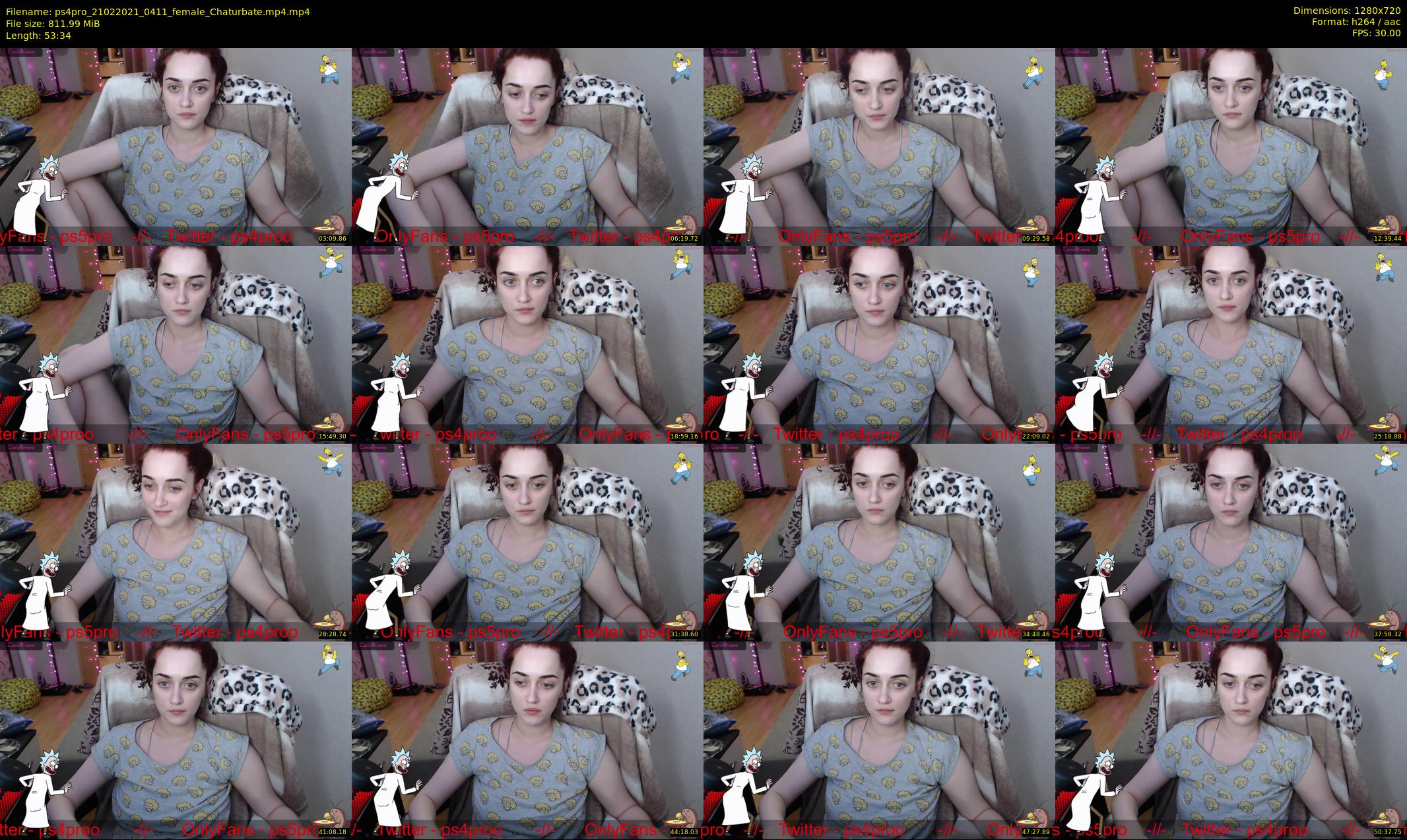 ps4pro — 54 minute Chaturbate female cam show recording, 720p, Feb 21, 2021
