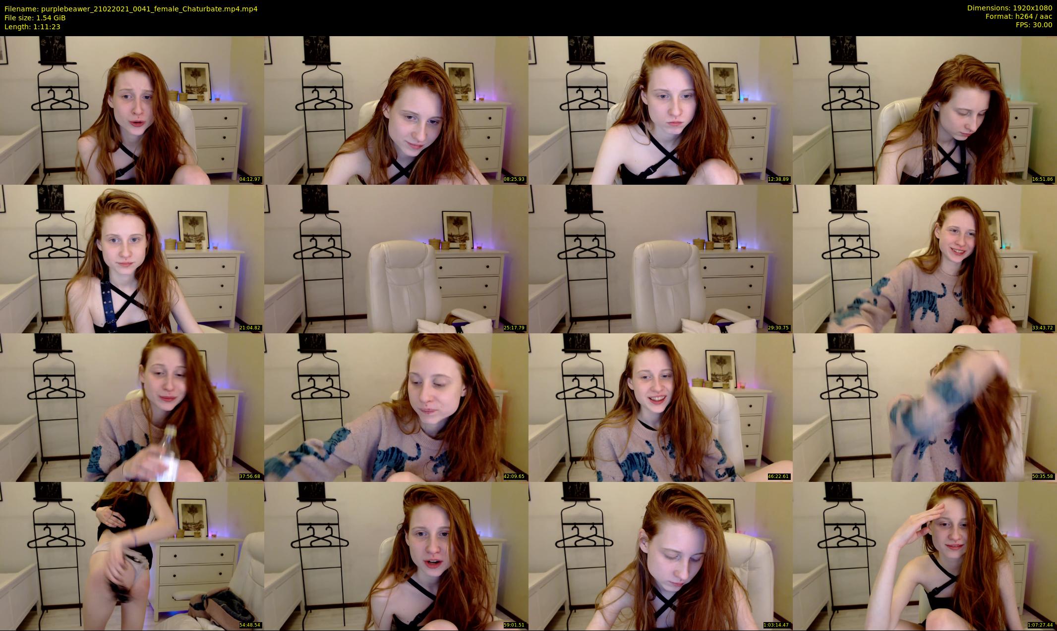 purplebeawer — 72 minute Chaturbate female cam show recording, 1080p, Feb 21, 2021