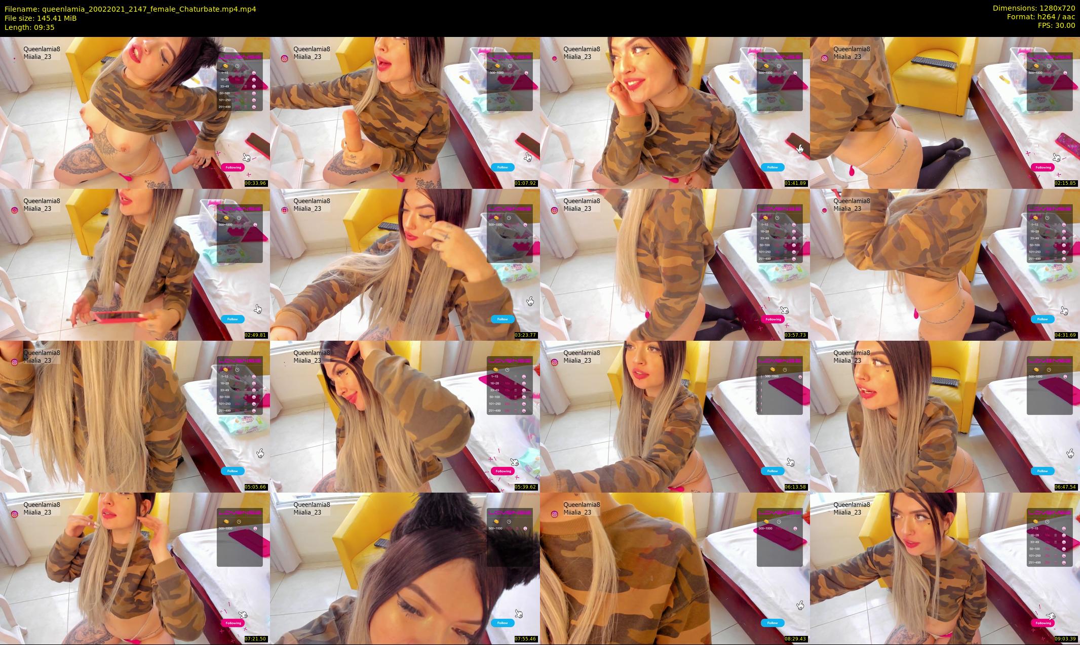 queenlamia — 10 minute Chaturbate female cam show recording, 720p, Feb 20, 2021
