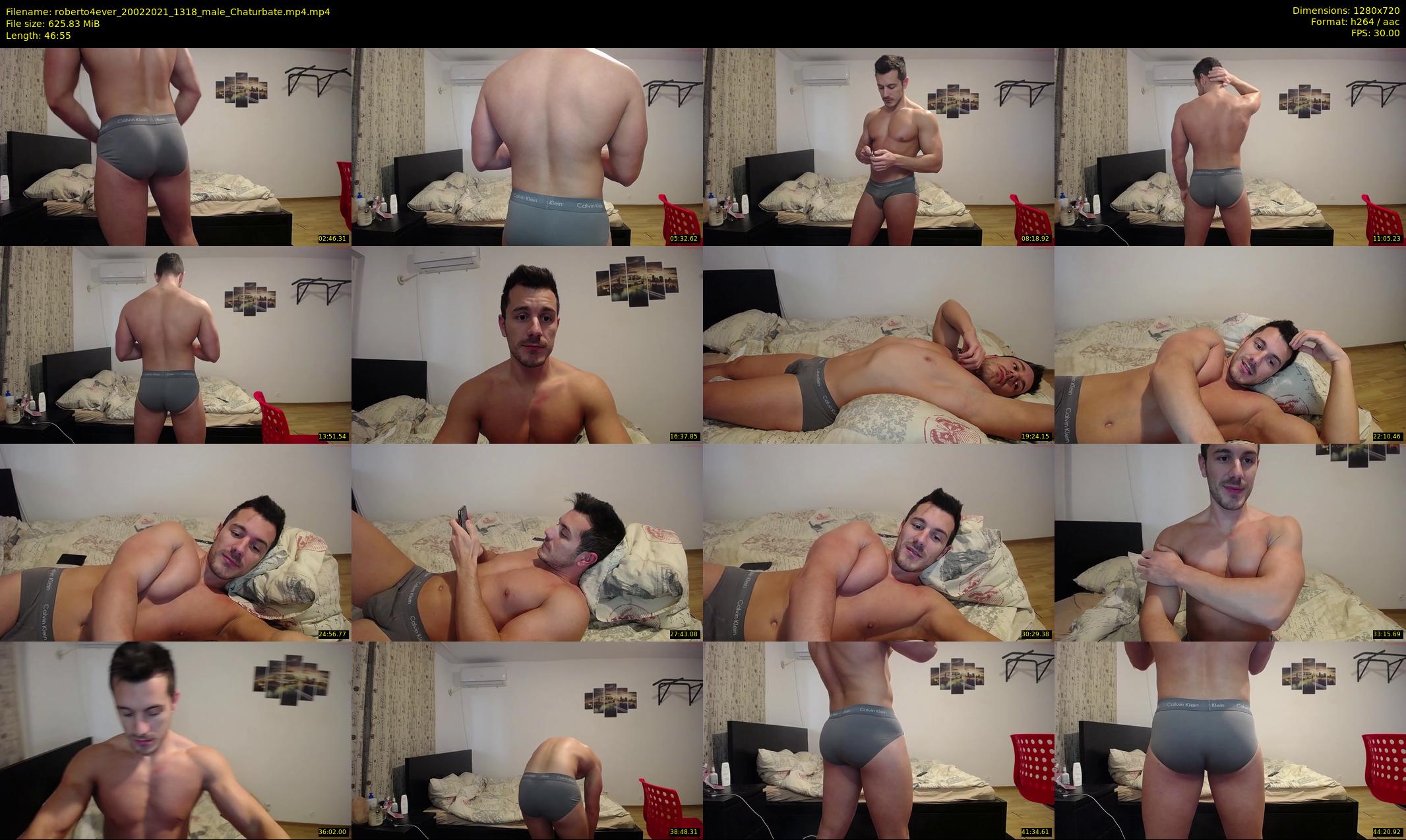 roberto4ever — 47 minute Chaturbate male cam show recording, 720p, Feb 20, 2021