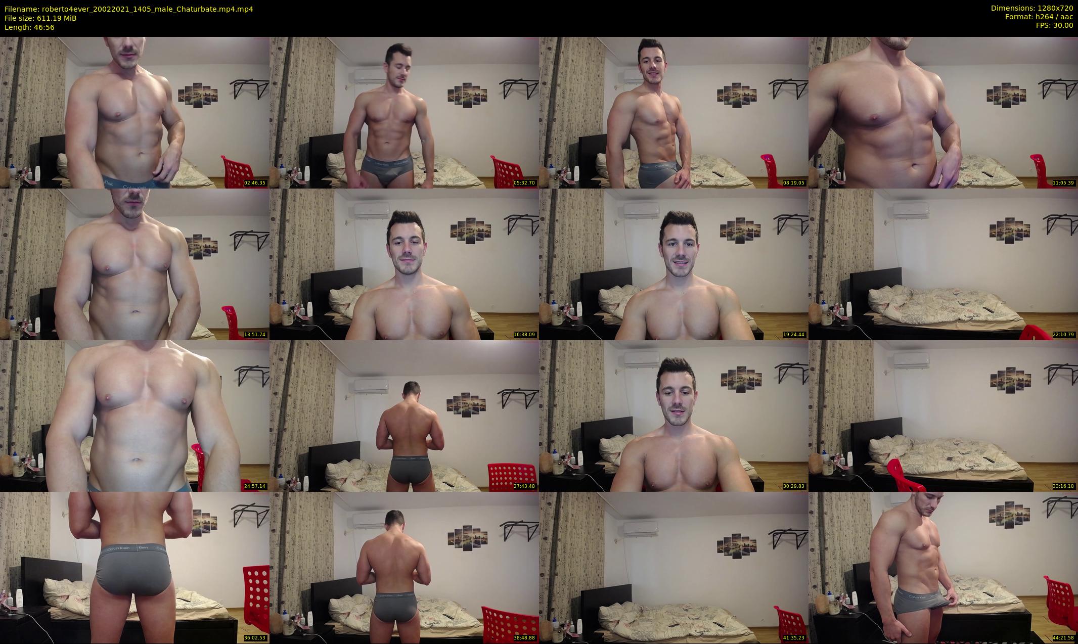 roberto4ever — 47 minute Chaturbate male cam show recording, 720p, Feb 20, 2021