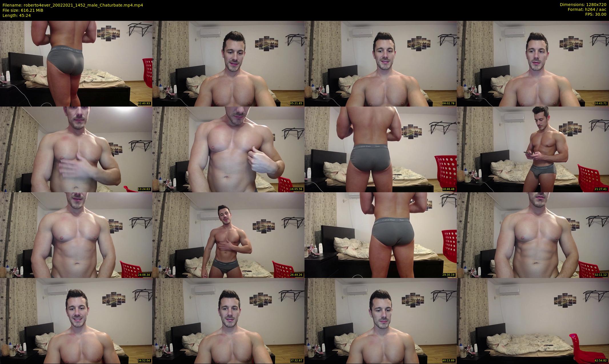 roberto4ever — 46 minute Chaturbate male cam show recording, 720p, Feb 20, 2021