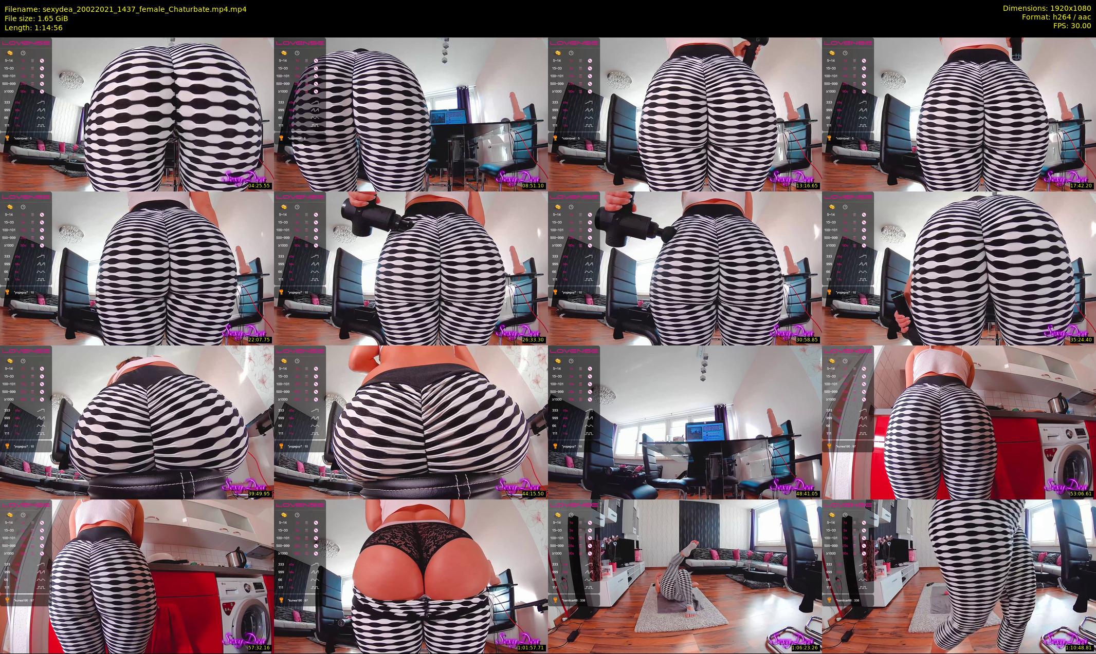 sexydea — 75 minute Chaturbate female cam show recording, 1080p, Feb 20, 2021