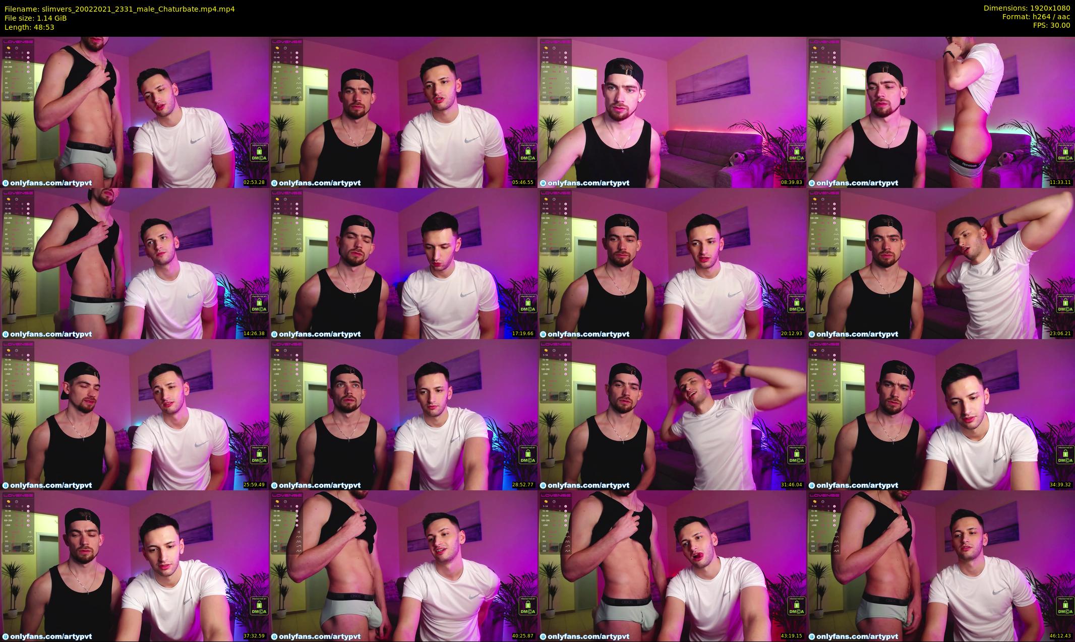 slimvers — 49 minute Chaturbate male cam show recording, 1080p, Feb 20, 2021