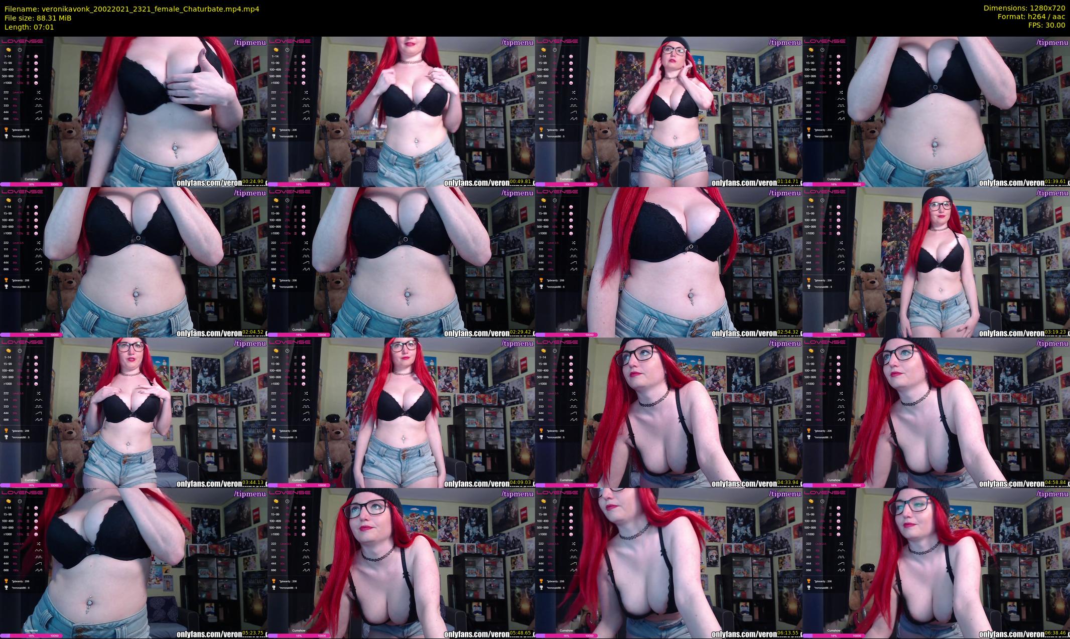 veronikavonk — 8 minute Chaturbate female cam show recording, 720p, Feb 20, 2021