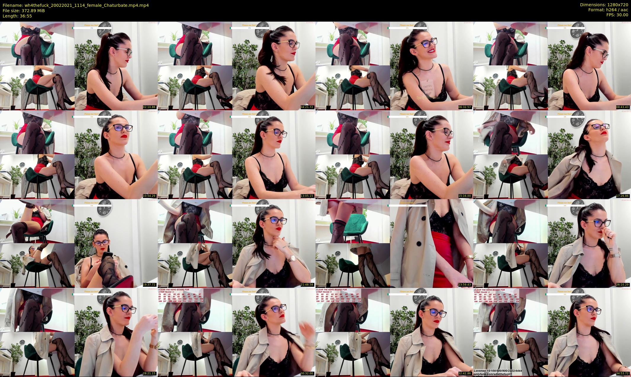 wh4thefuck — 37 minute Chaturbate female cam show recording, 720p, Feb 20, 2021