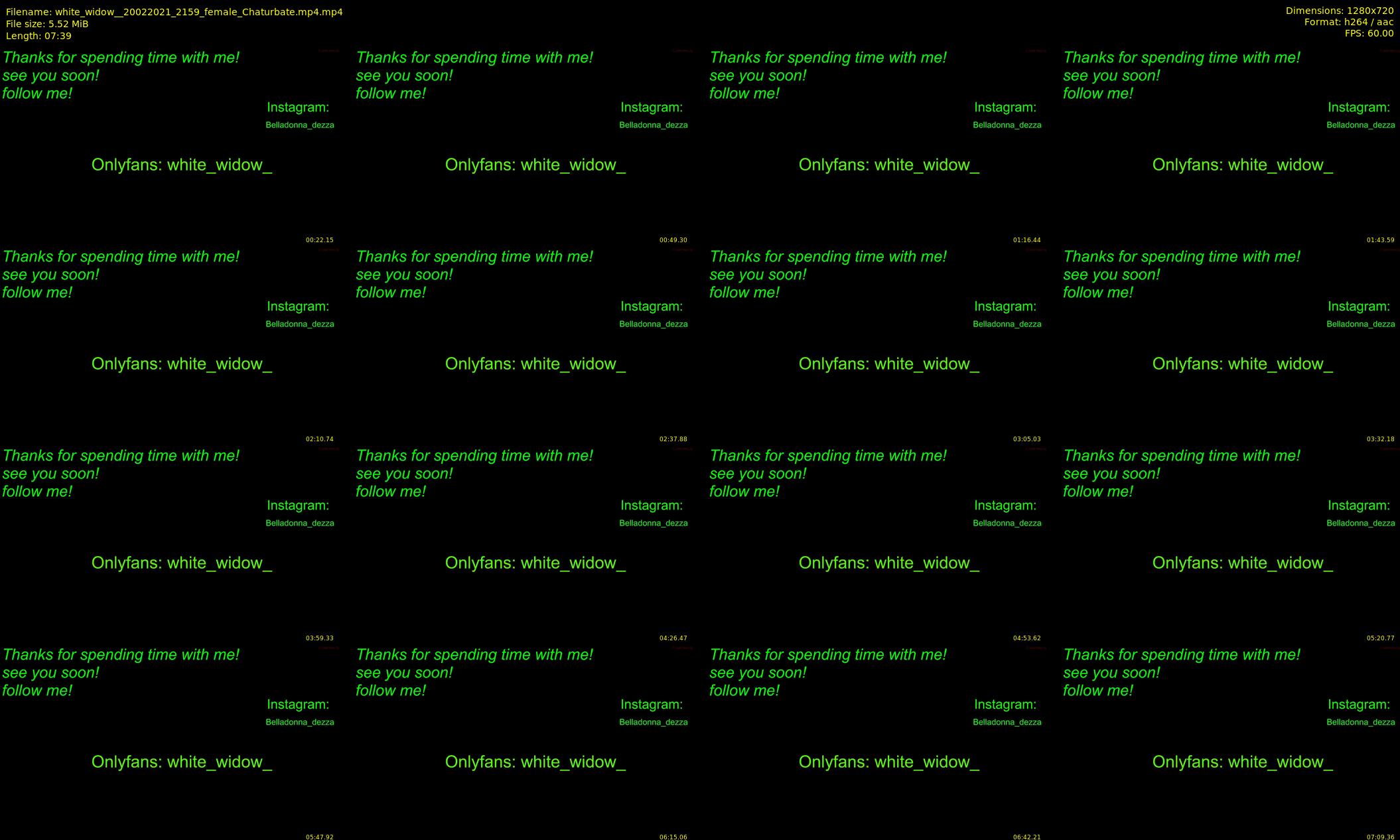 white_widow_ — 8 minute Chaturbate female cam show recording, 720p, Feb 20, 2021