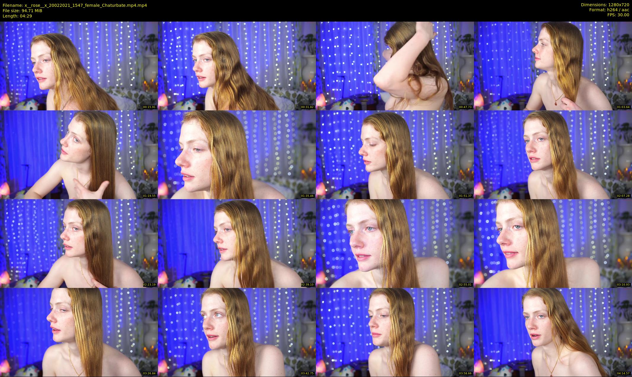 x__rose__x — 5 minute Chaturbate female cam show recording, 720p, Feb 20, 2021