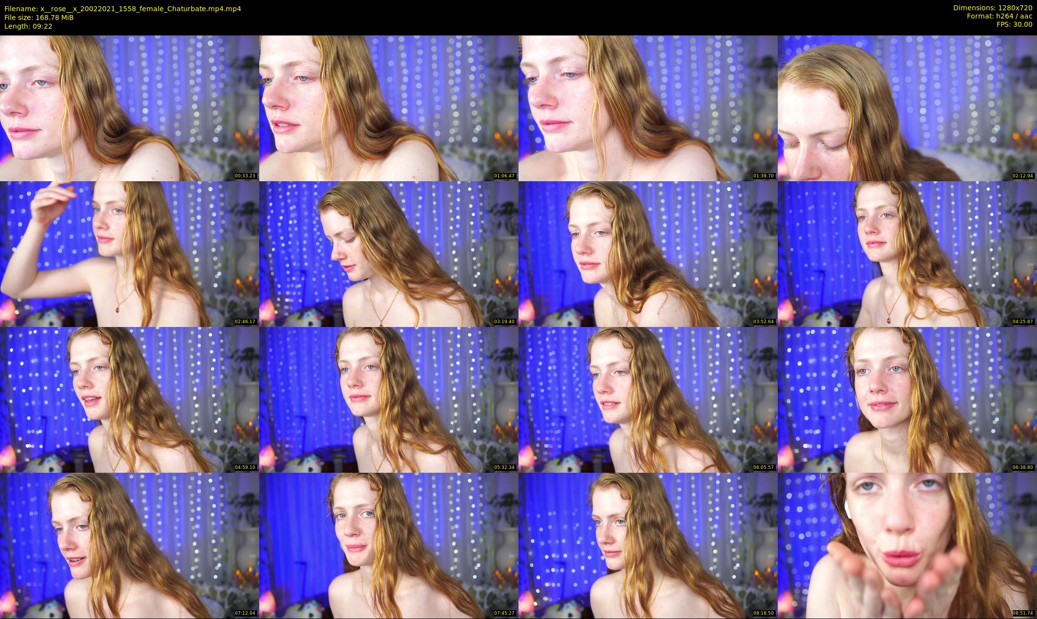 x__rose__x — 10 minute Chaturbate female cam show recording, 720p, Feb 20, 2021