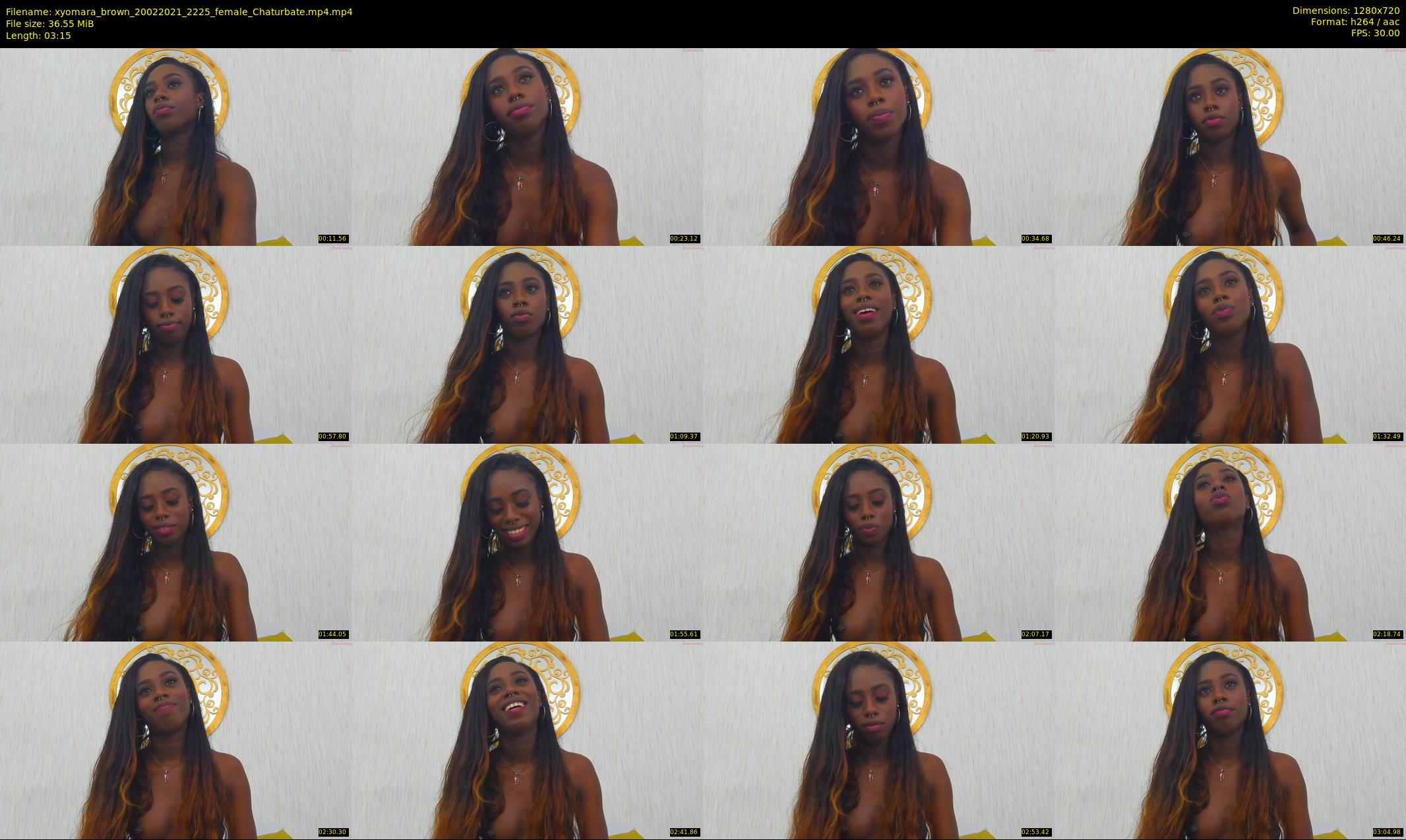 xyomara_brown — 4 minute Chaturbate female cam show recording, 720p, Feb 20, 2021