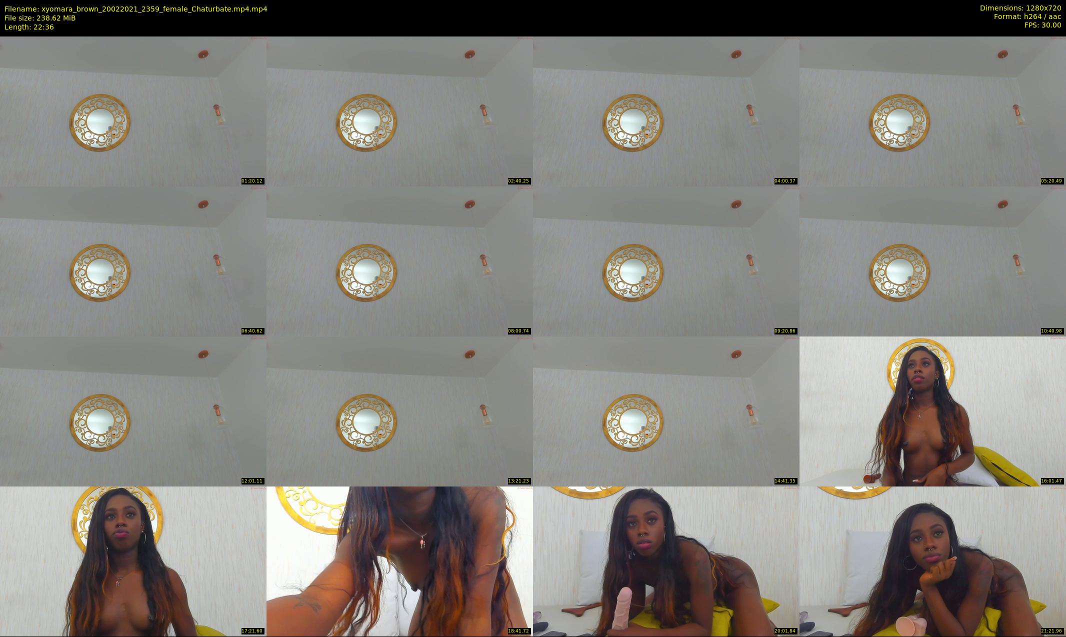 xyomara_brown — 23 minute Chaturbate female cam show recording, 720p, Feb 20, 2021
