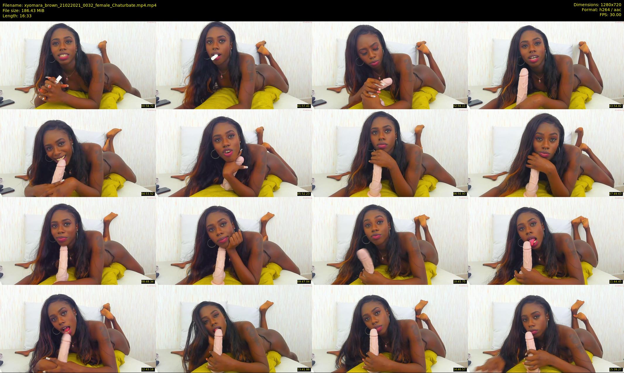 xyomara_brown — 17 minute Chaturbate female cam show recording, 720p, Feb 21, 2021