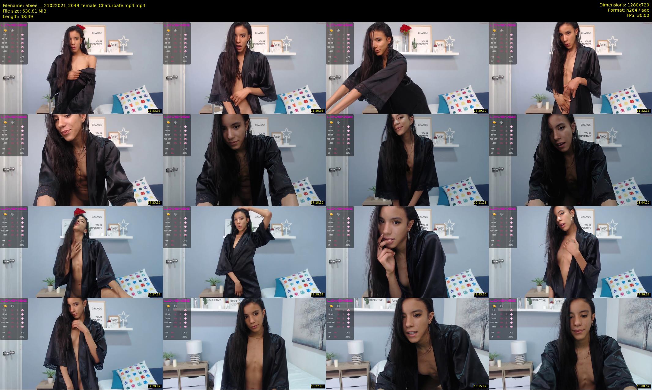 abiee__ — 49 minute Chaturbate female cam show recording, 720p, Feb 21, 2021
