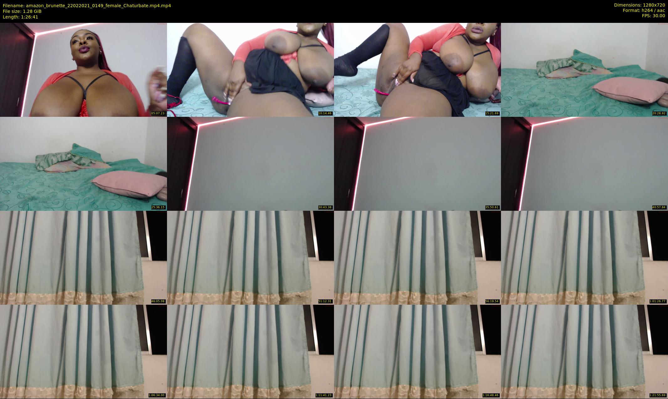 amazon_brunette — 87 minute Chaturbate female cam show recording, 720p, Feb 22, 2021