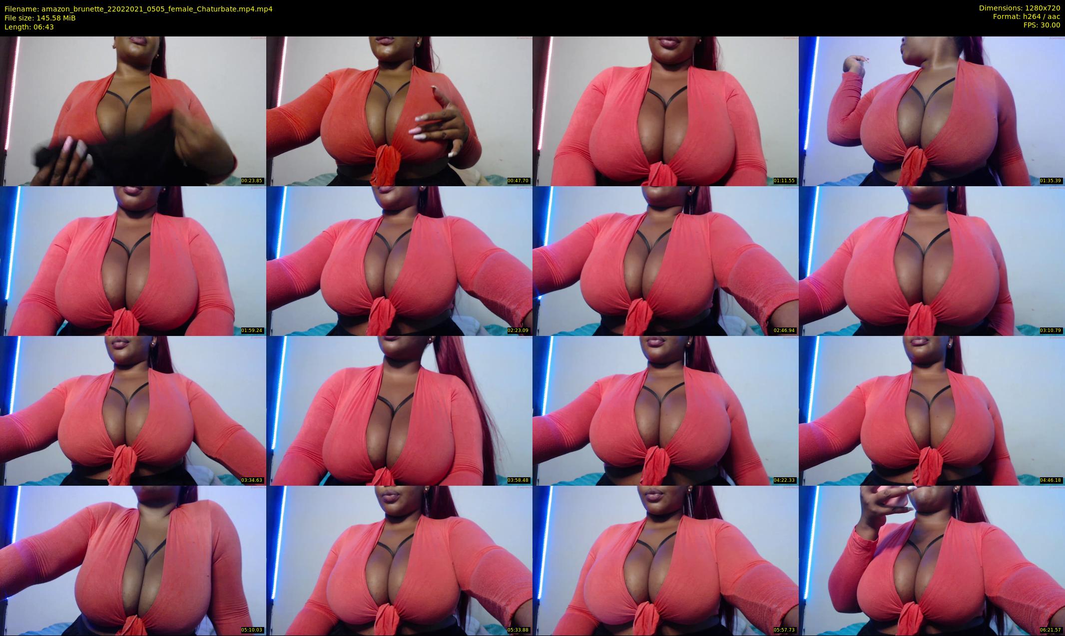 amazon_brunette — 7 minute Chaturbate female cam show recording, 720p, Feb 22, 2021