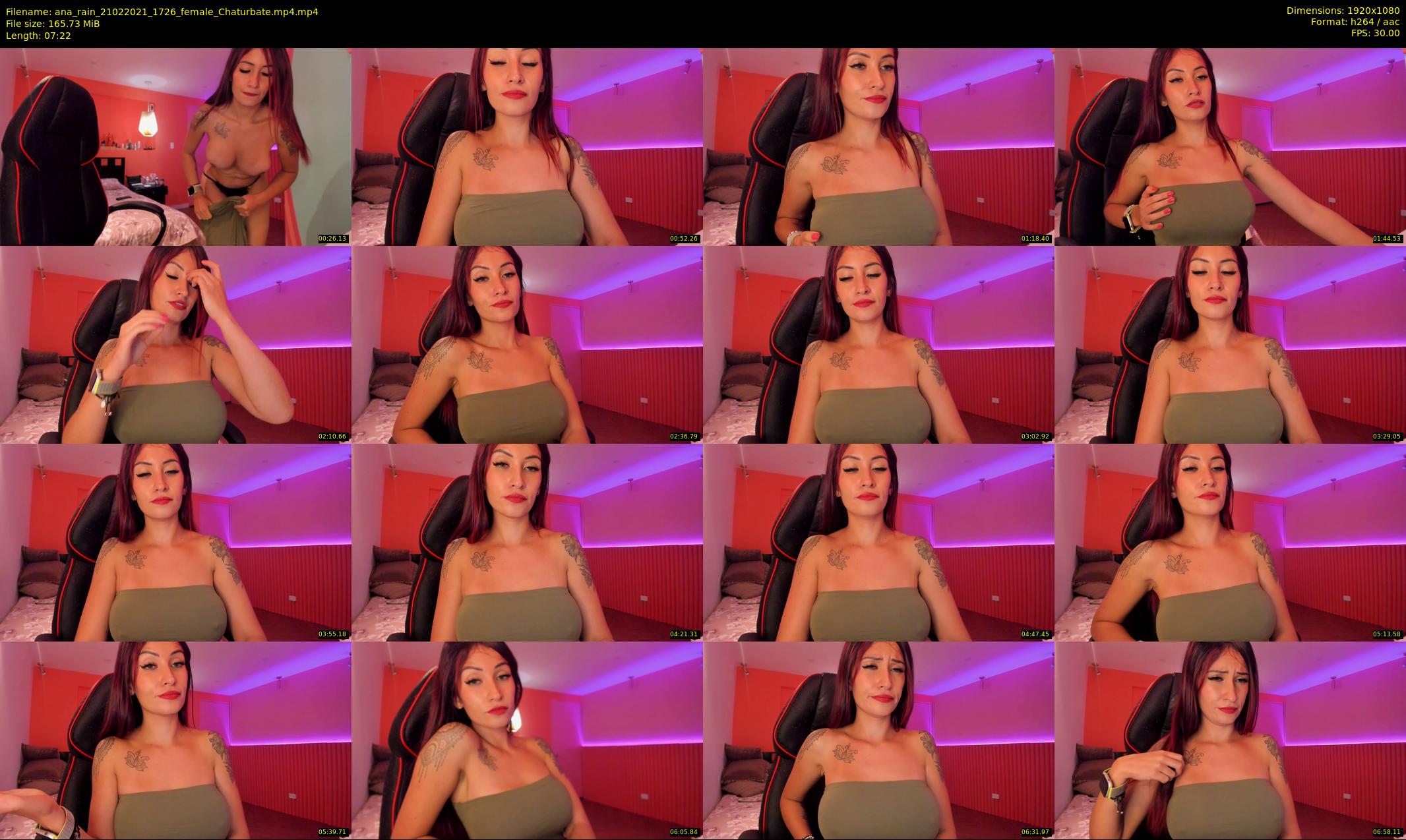 ana_rain — 8 minute Chaturbate female cam show recording, 1080p, Feb 21, 2021