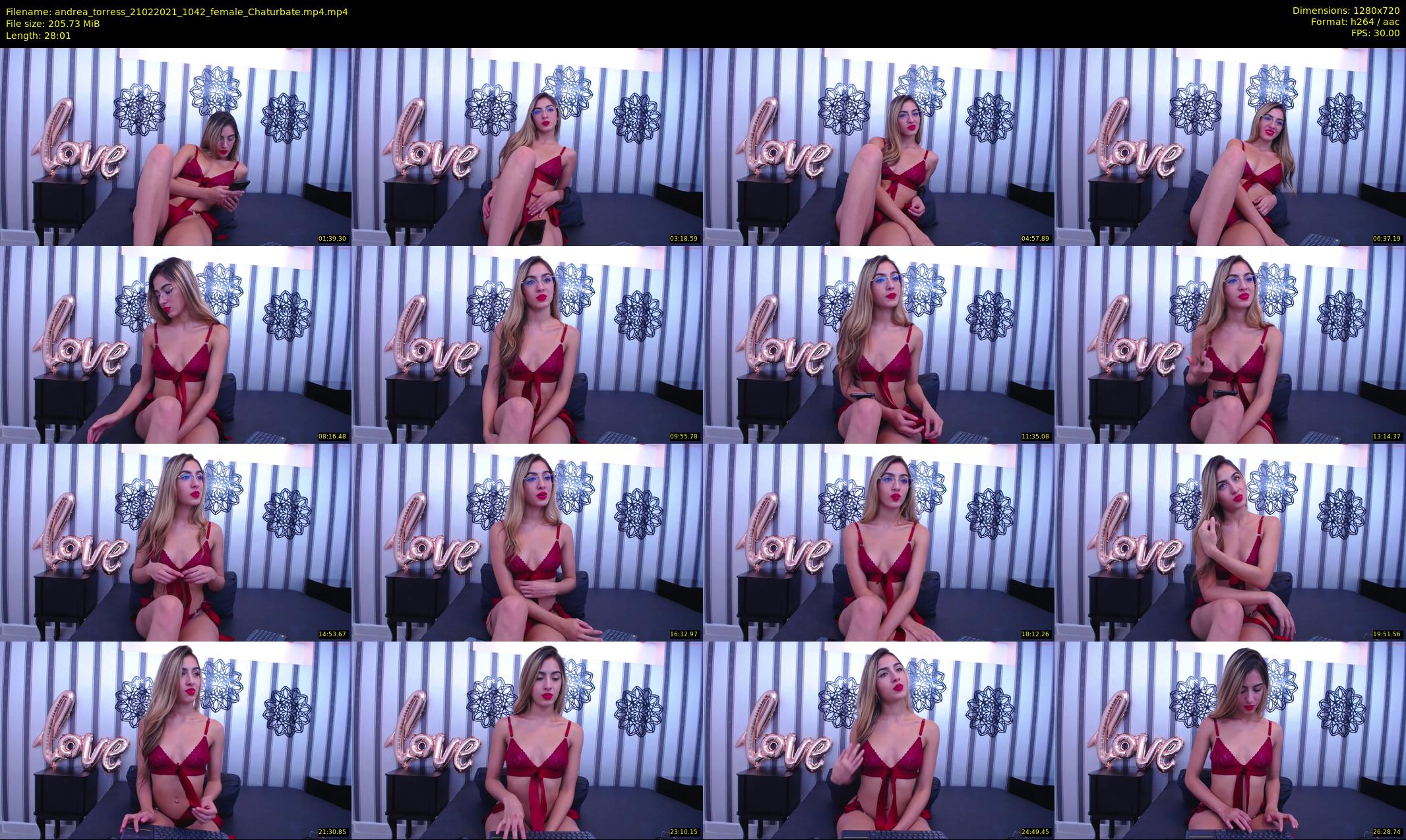 andrea_torress — 29 minute Chaturbate female cam show recording, 720p, Feb 21, 2021