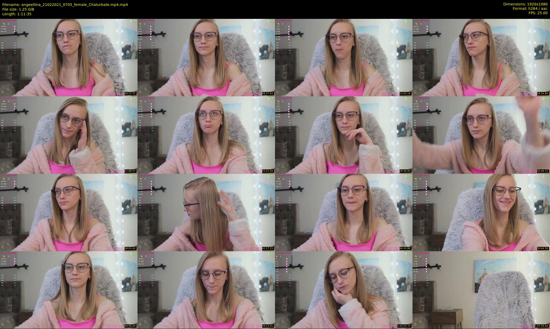 angeellina — 72 minute Chaturbate female cam show recording, 1080p, Feb 21, 2021